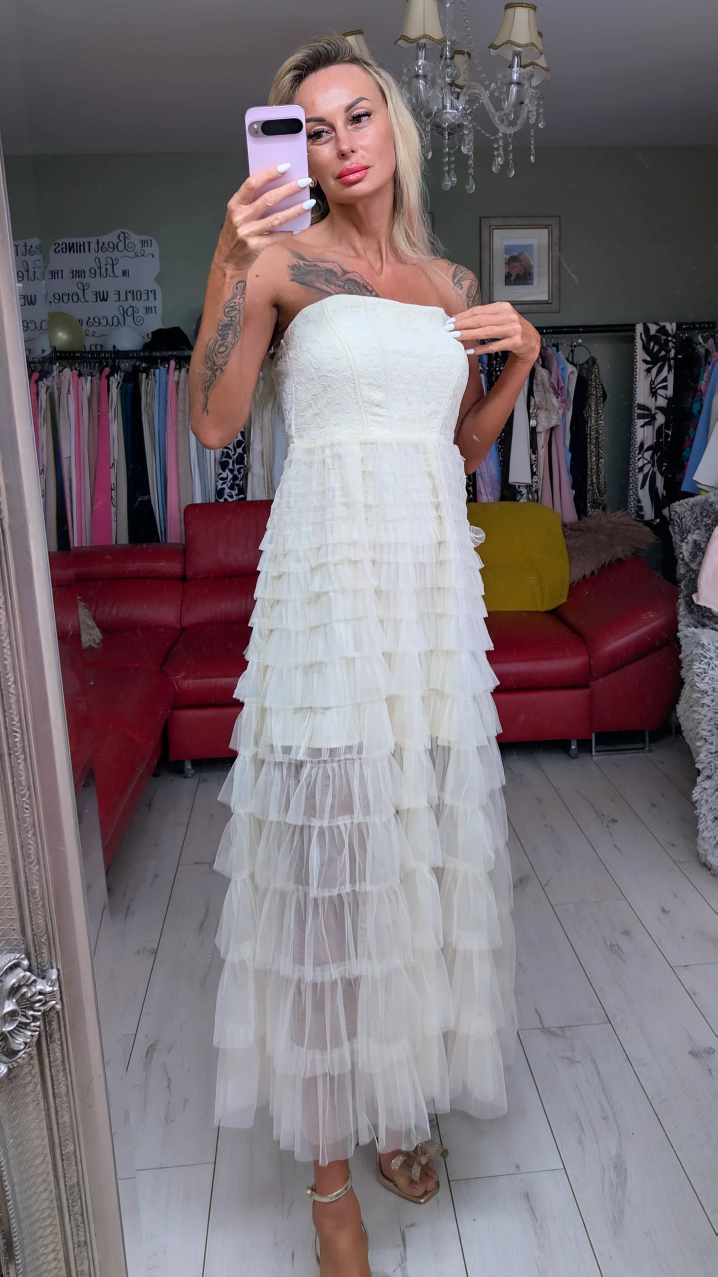 Creamy Occasionally Dress
