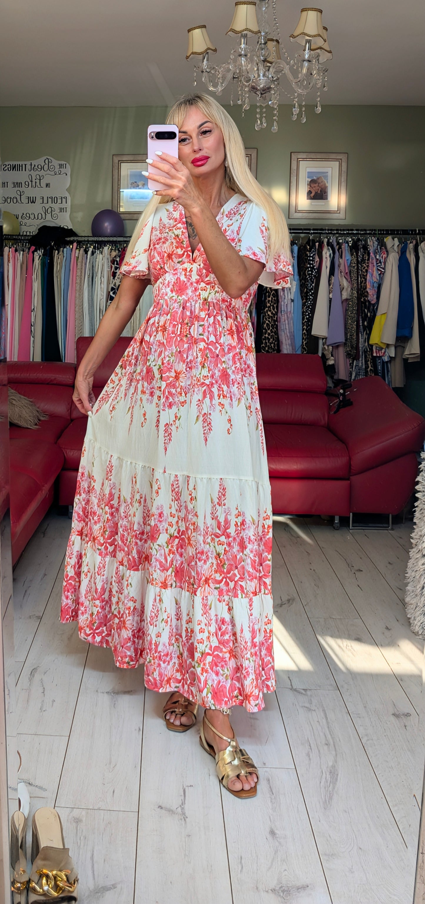 Romantic Printed Dress
