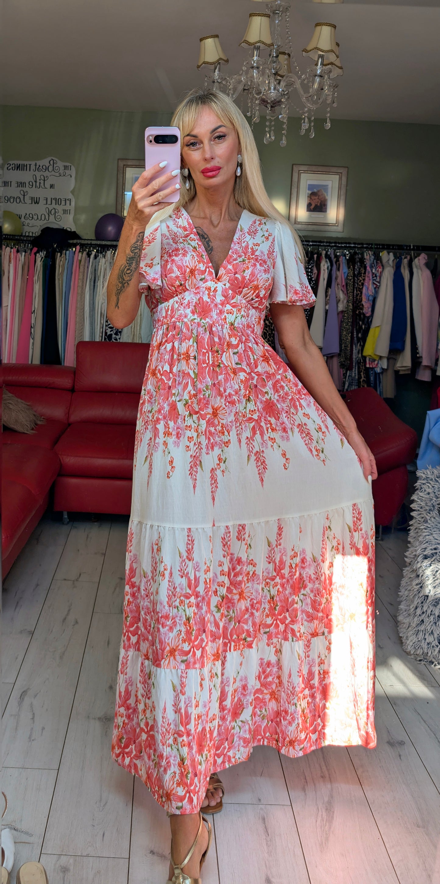 Romantic Printed Dress