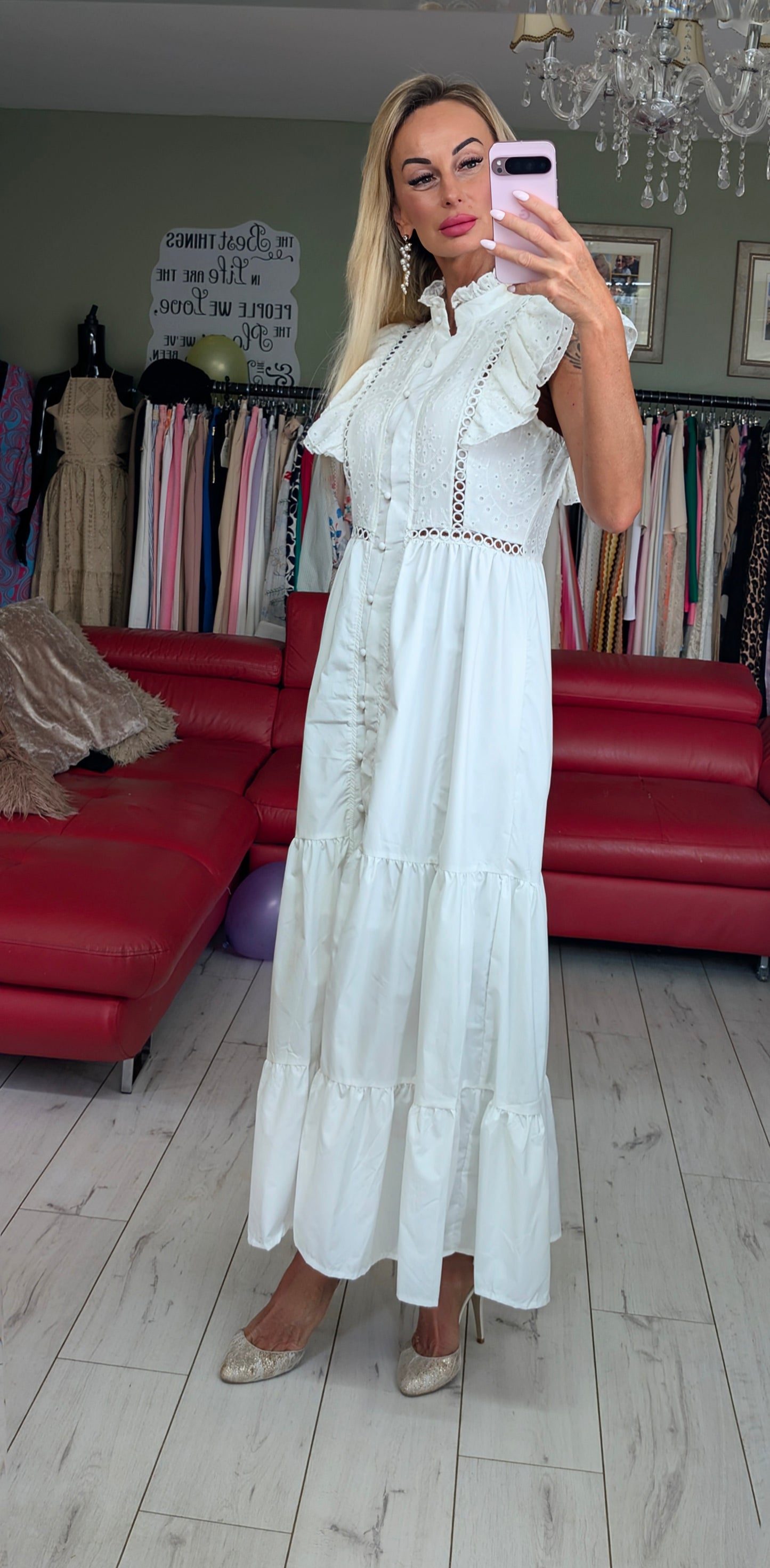 100% Cotton White Dress