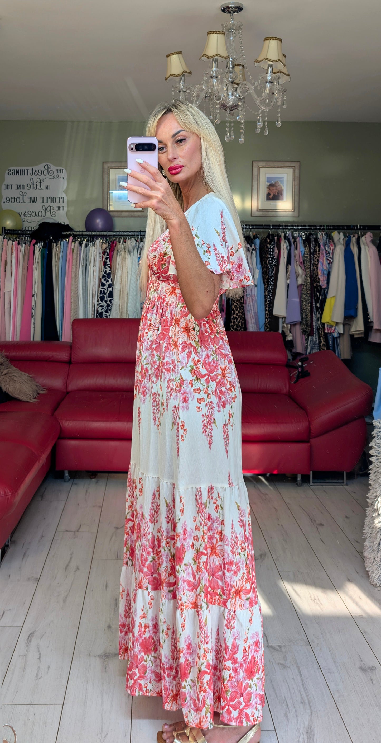 Romantic Printed Dress