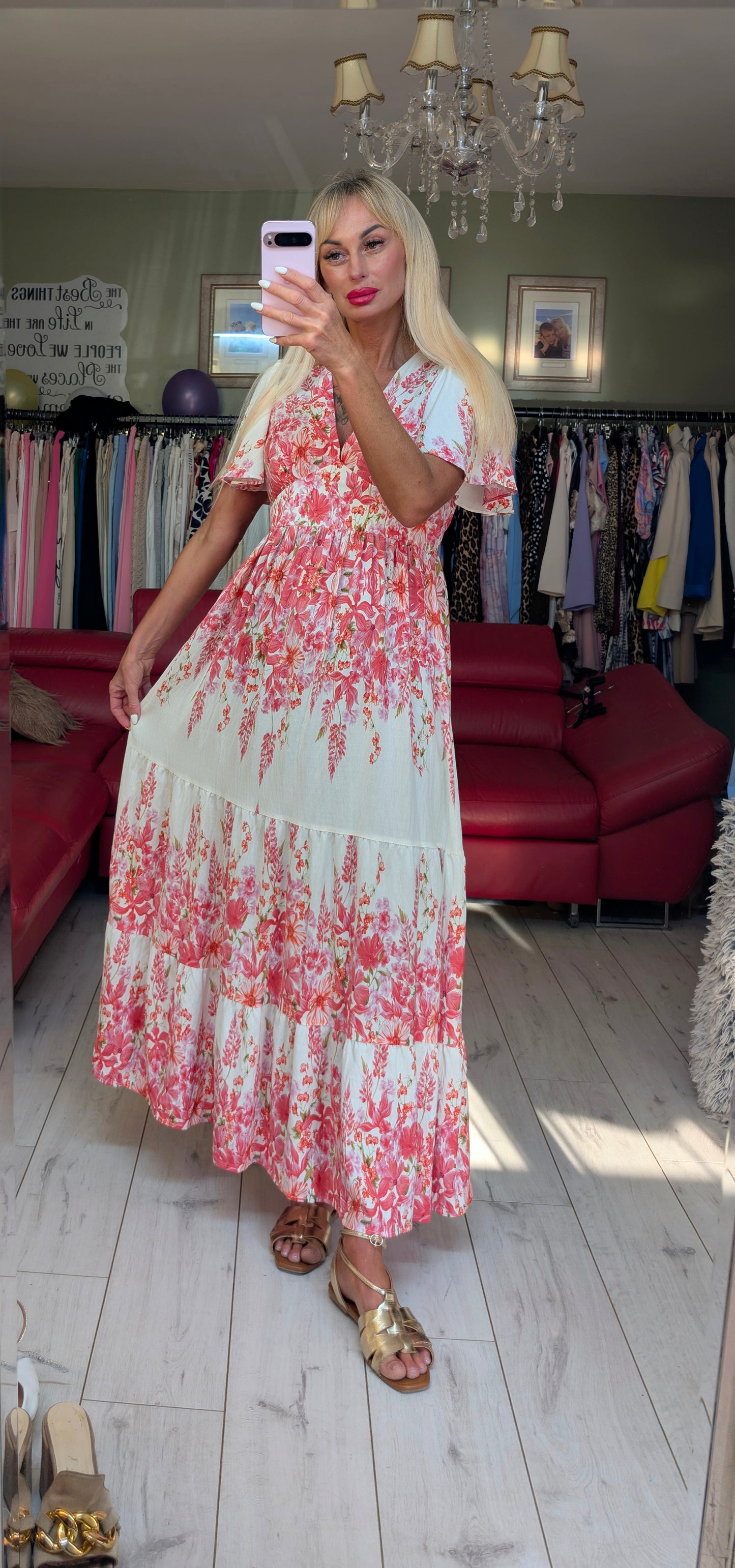 Romantic Printed Dress