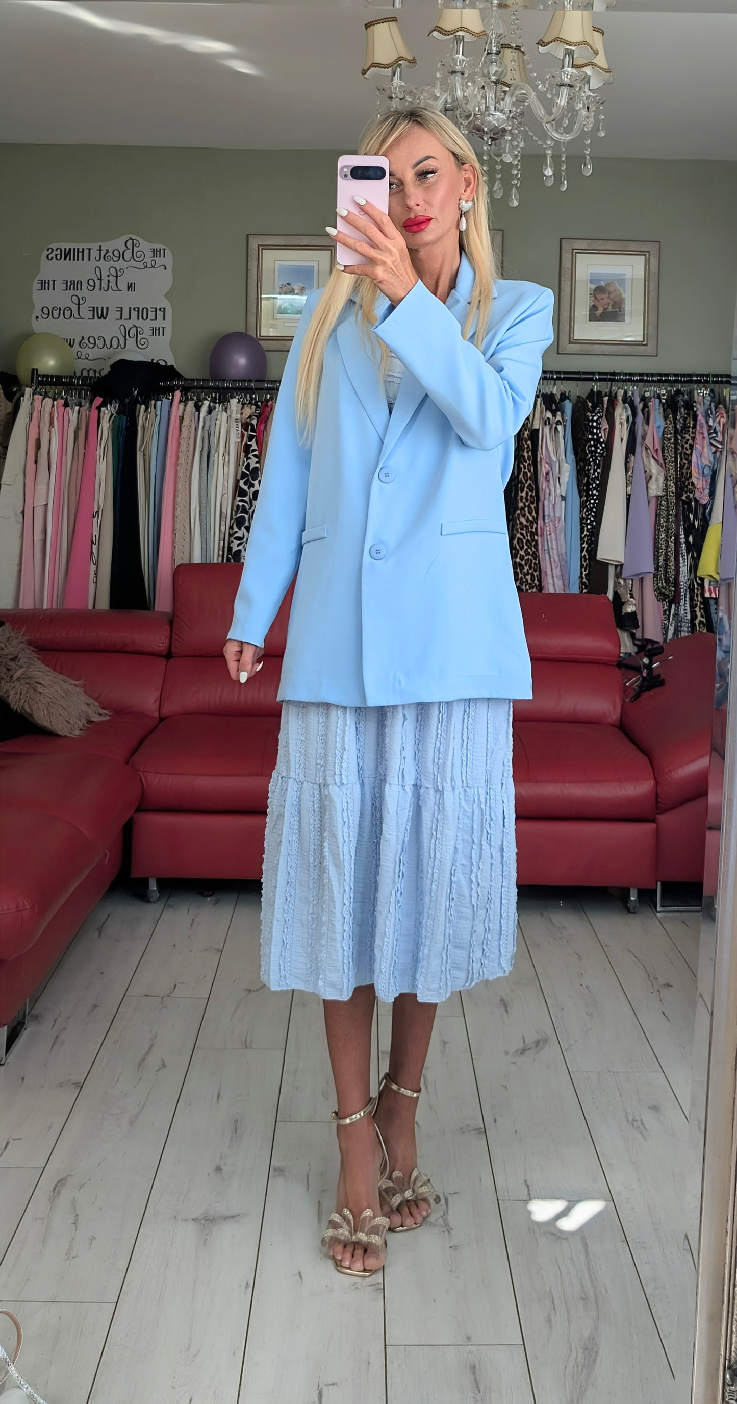 Baby Blue Set - Skirt and Top