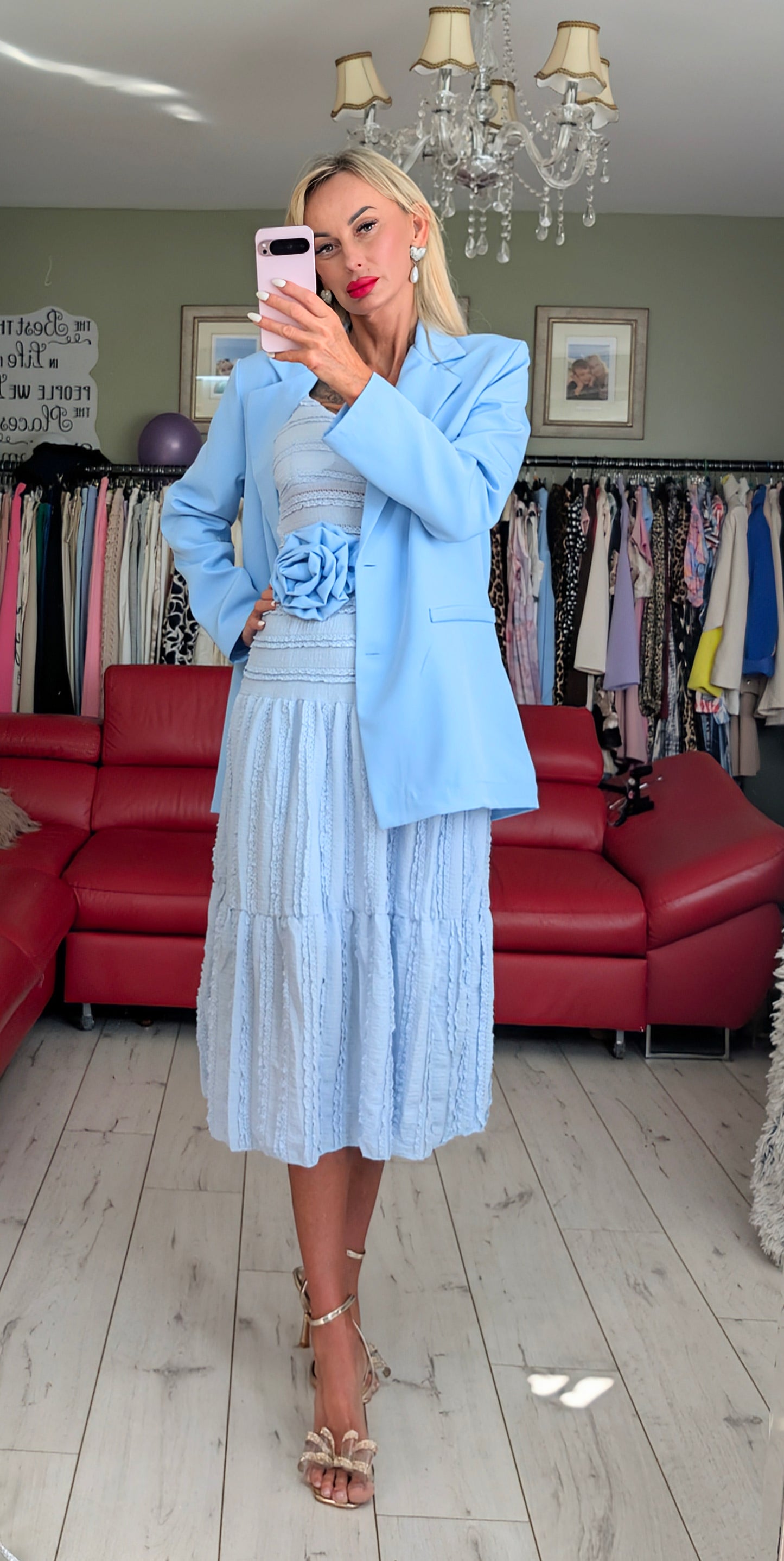 Baby Blue Set - Skirt and Top