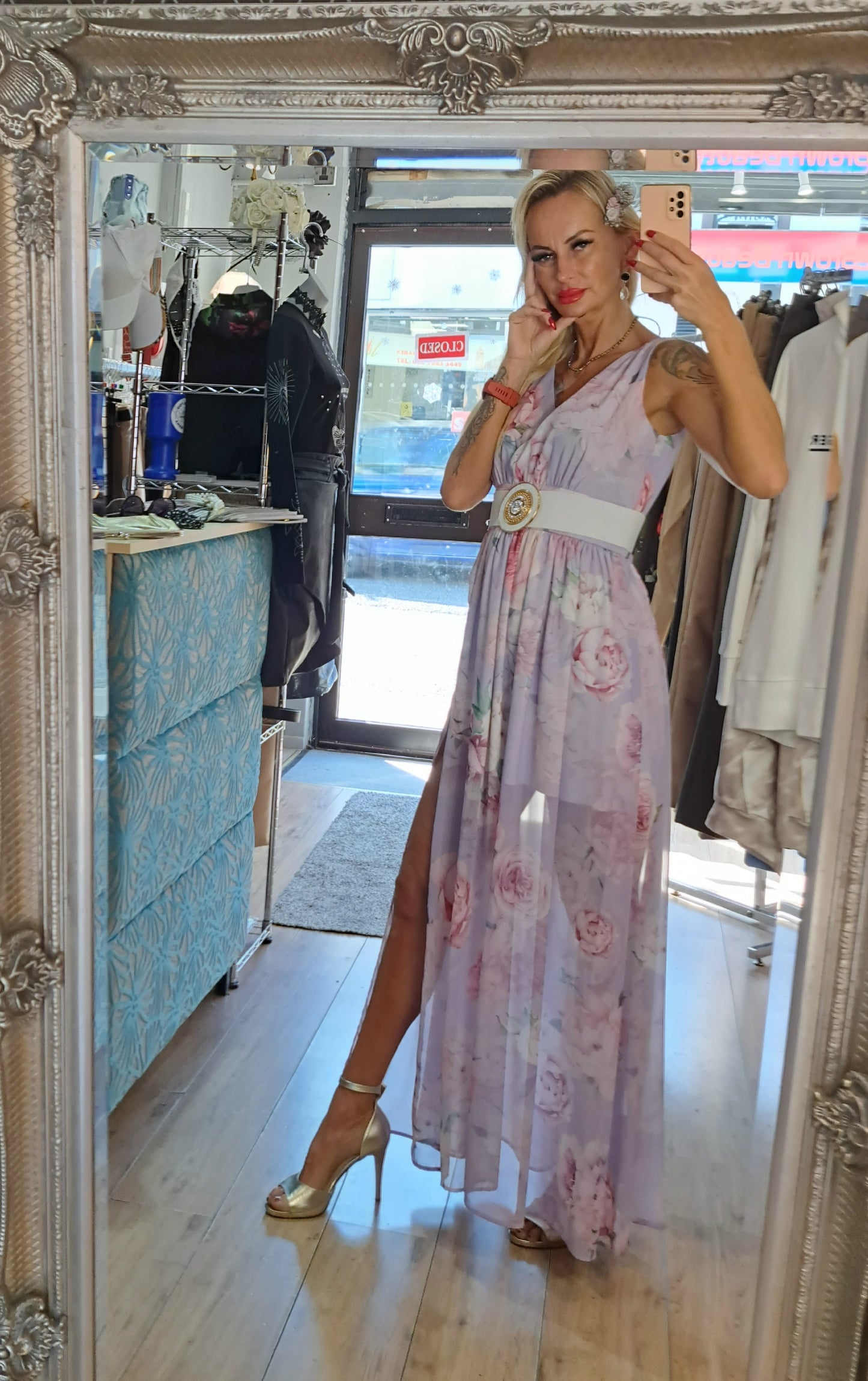 Long Floral Dress- different colours