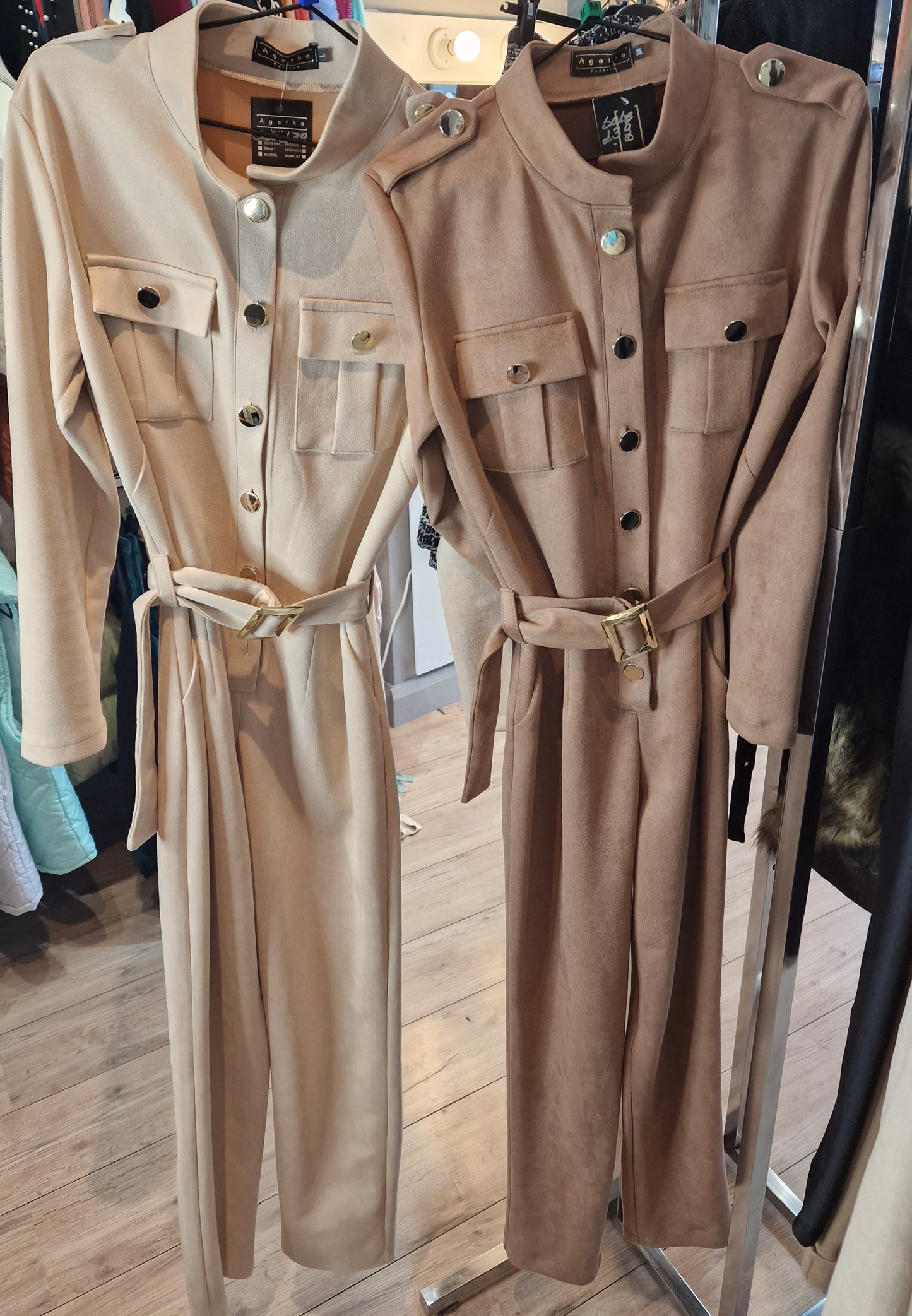 Velvet Soft Jumpsuits in 2 Colours