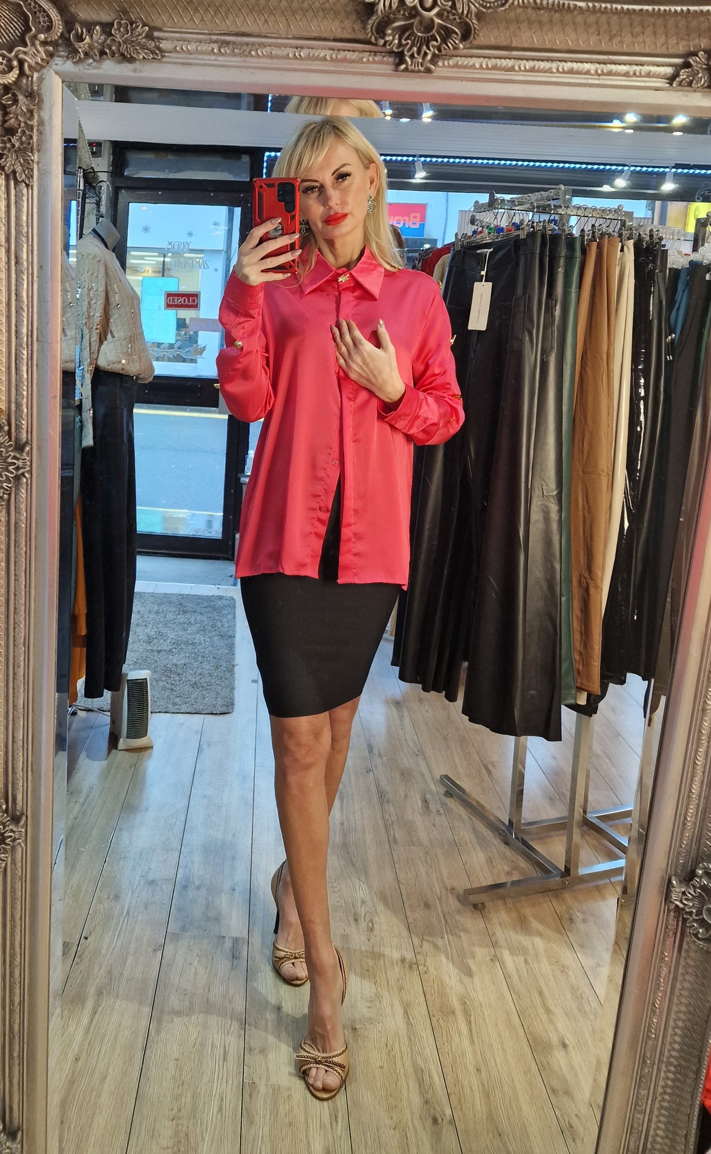 French Shirt With Gold Design