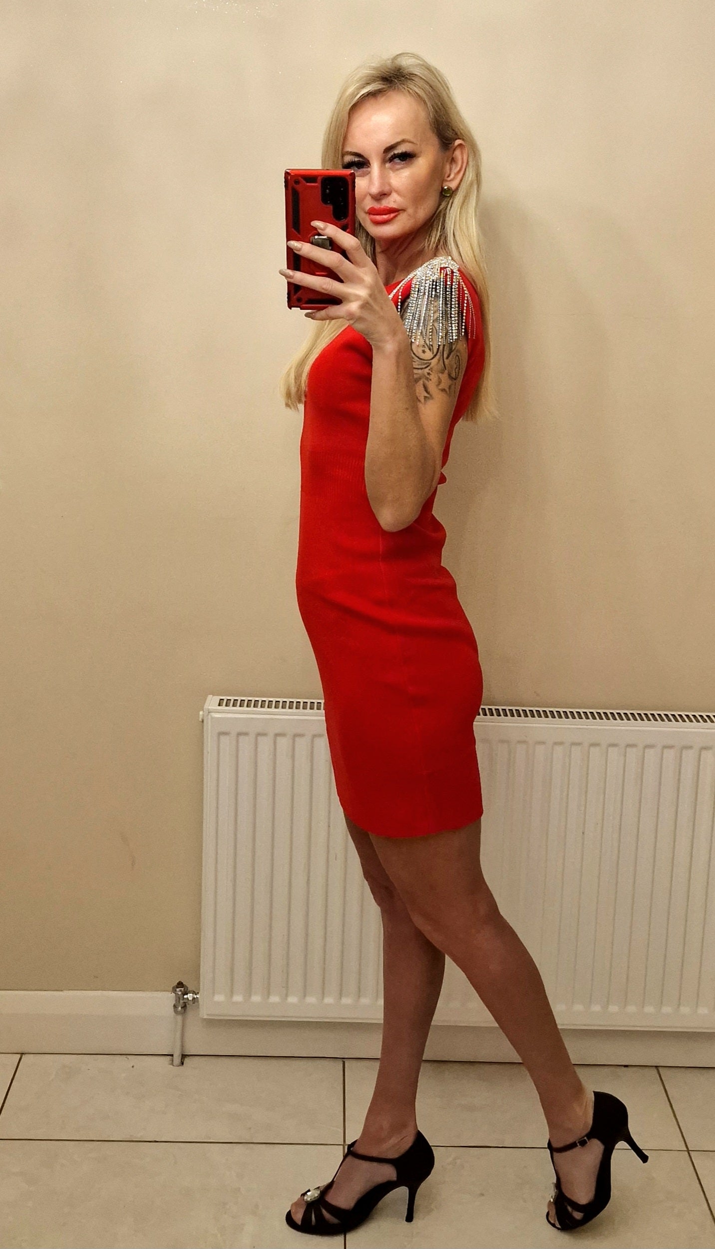 Red Sweater Dress
