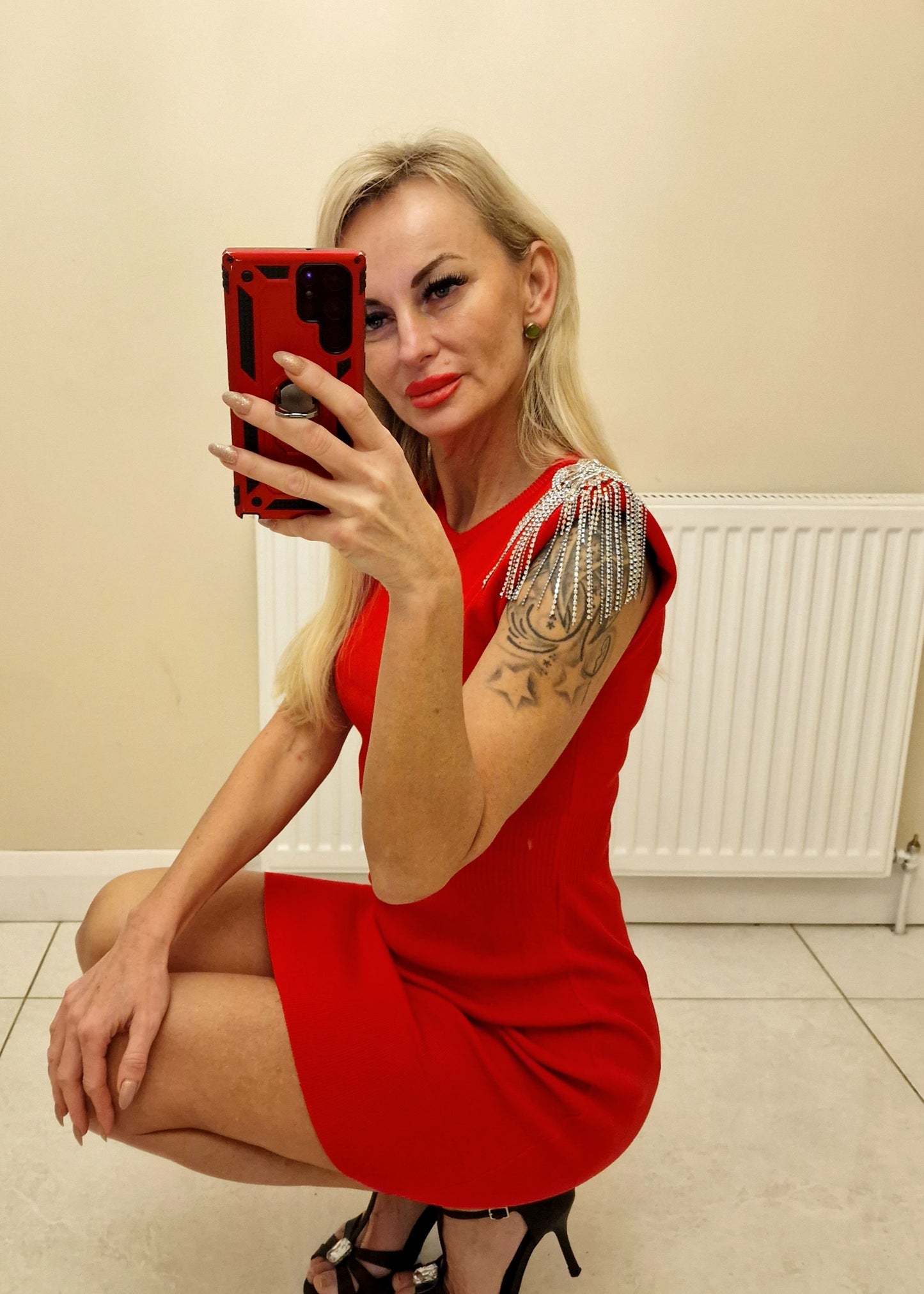 Red Sweater Dress