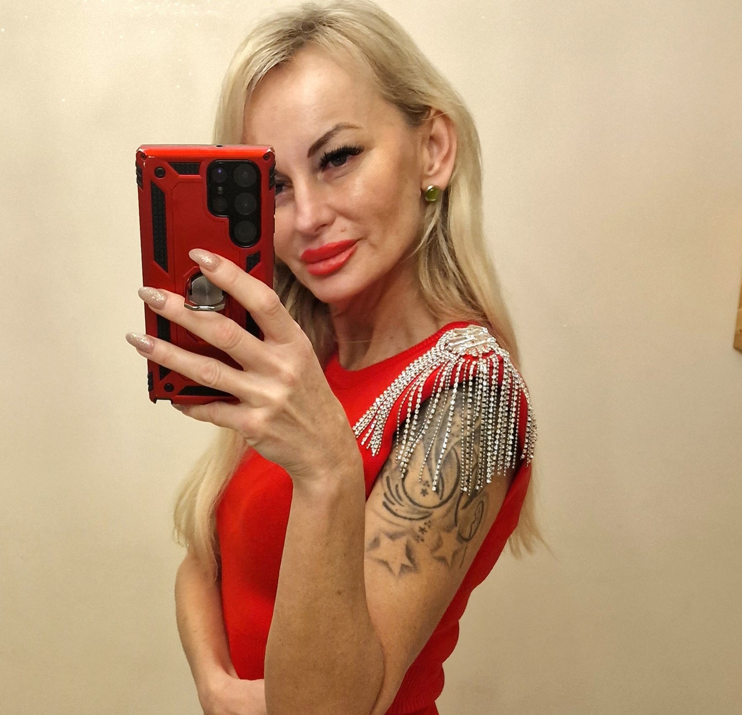Red Sweater Dress