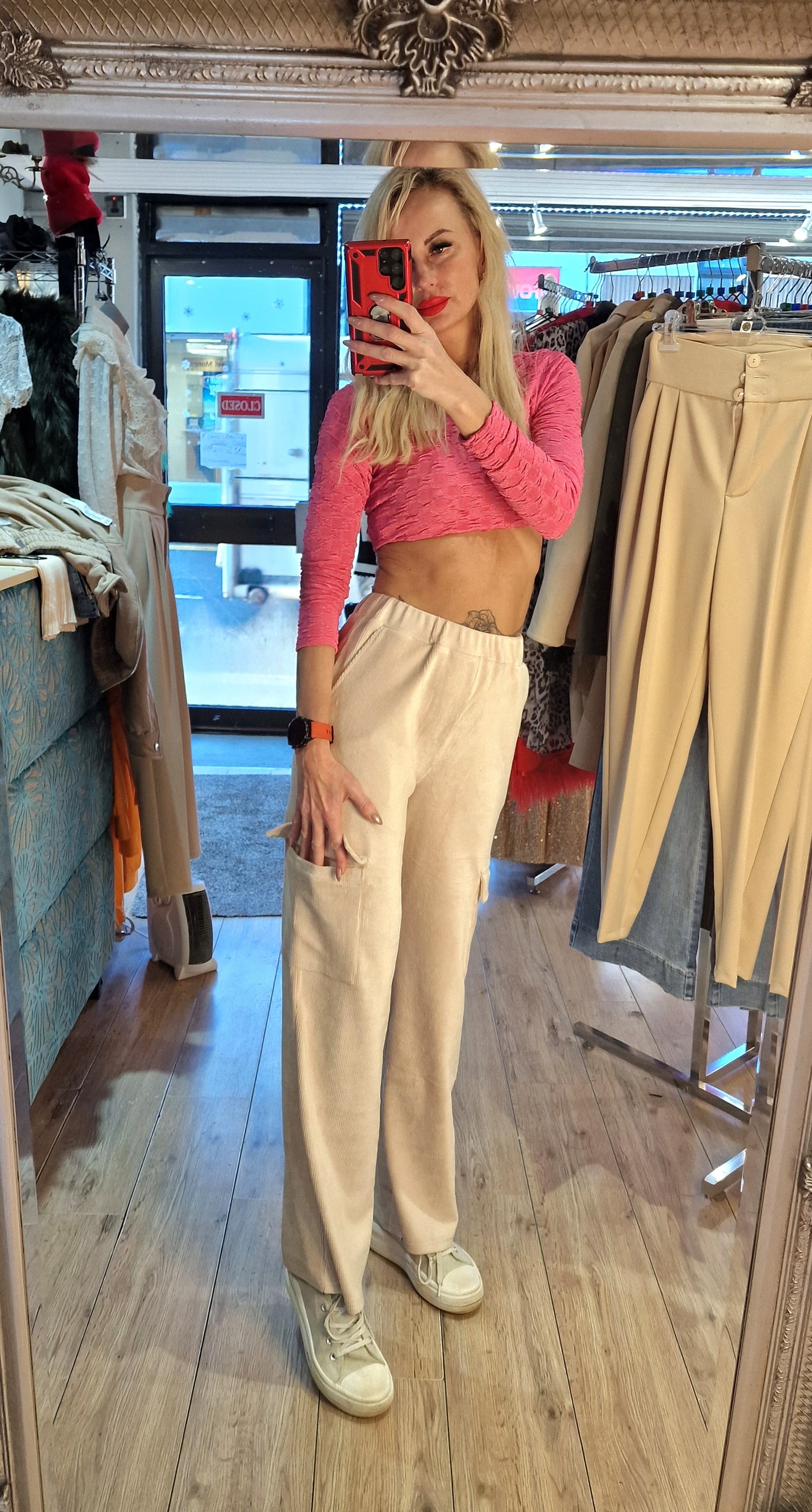 French Trousers Thin Corduroy