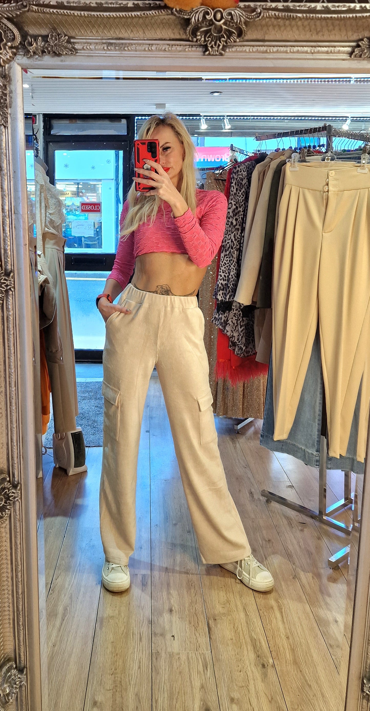French Trousers Thin Corduroy