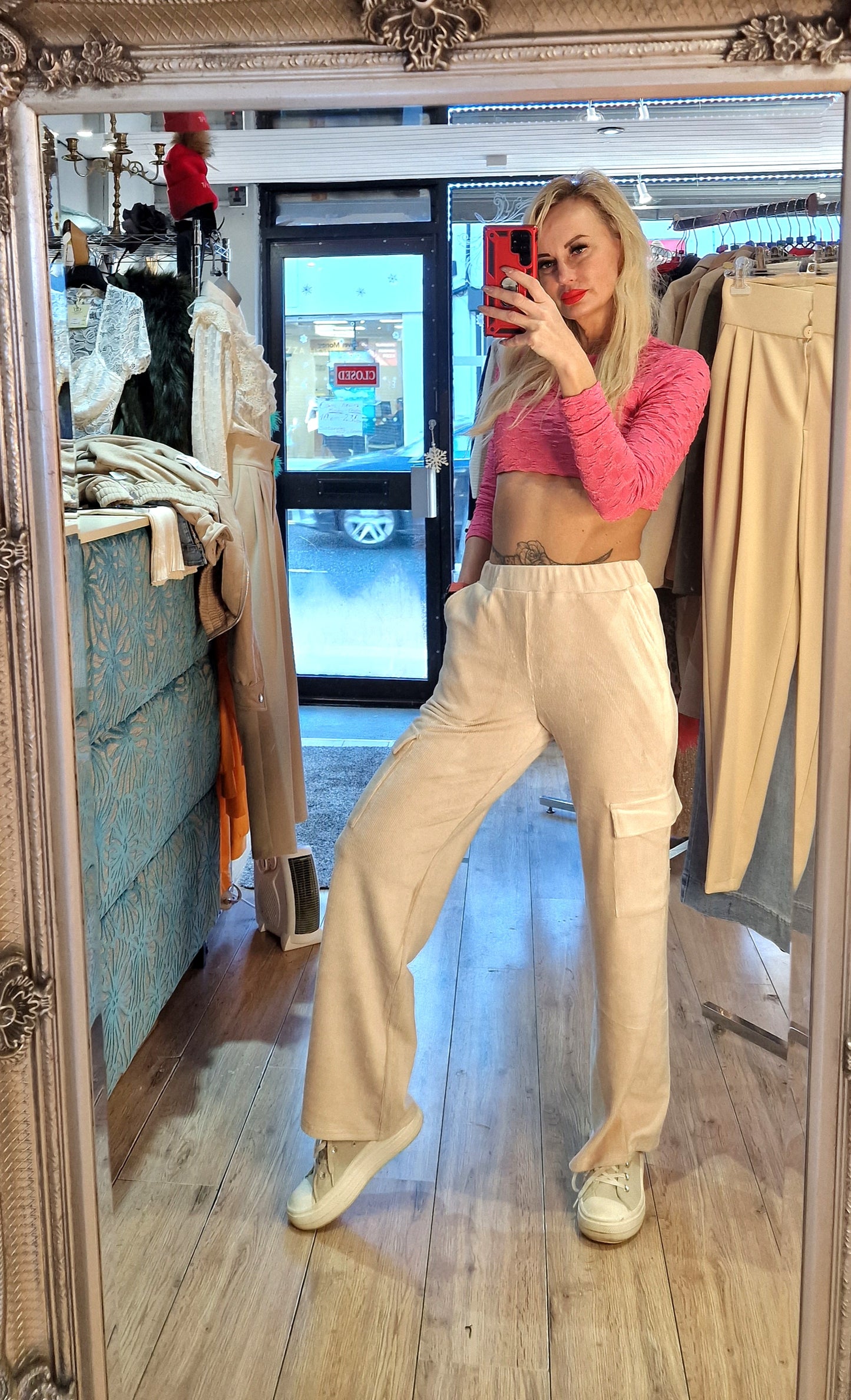 French Trousers Thin Corduroy