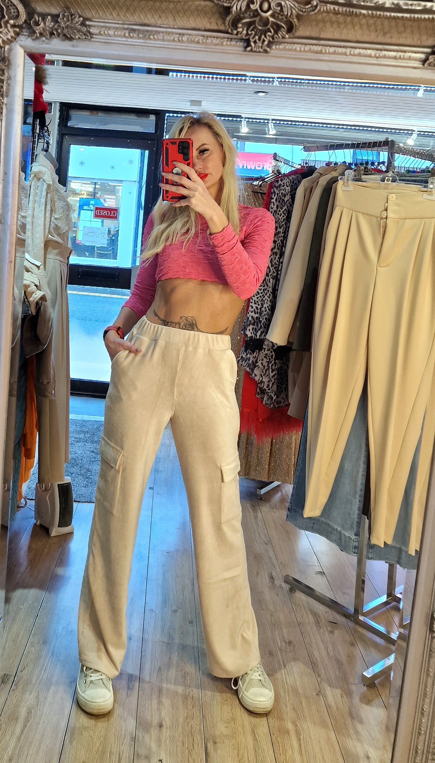 French Trousers Thin Corduroy
