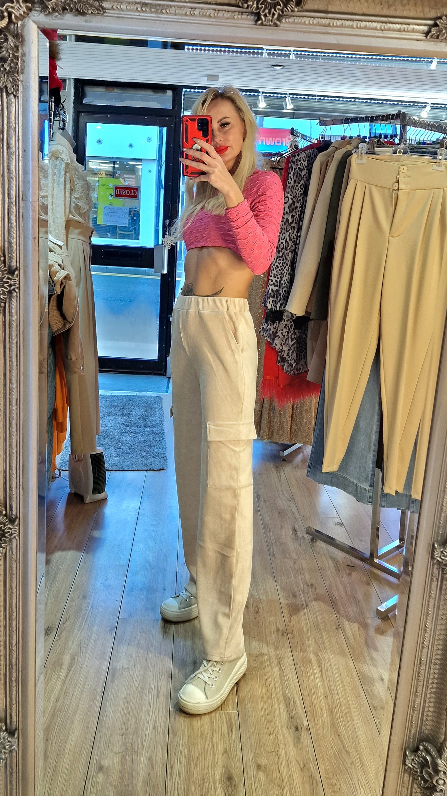 French Trousers Thin Corduroy