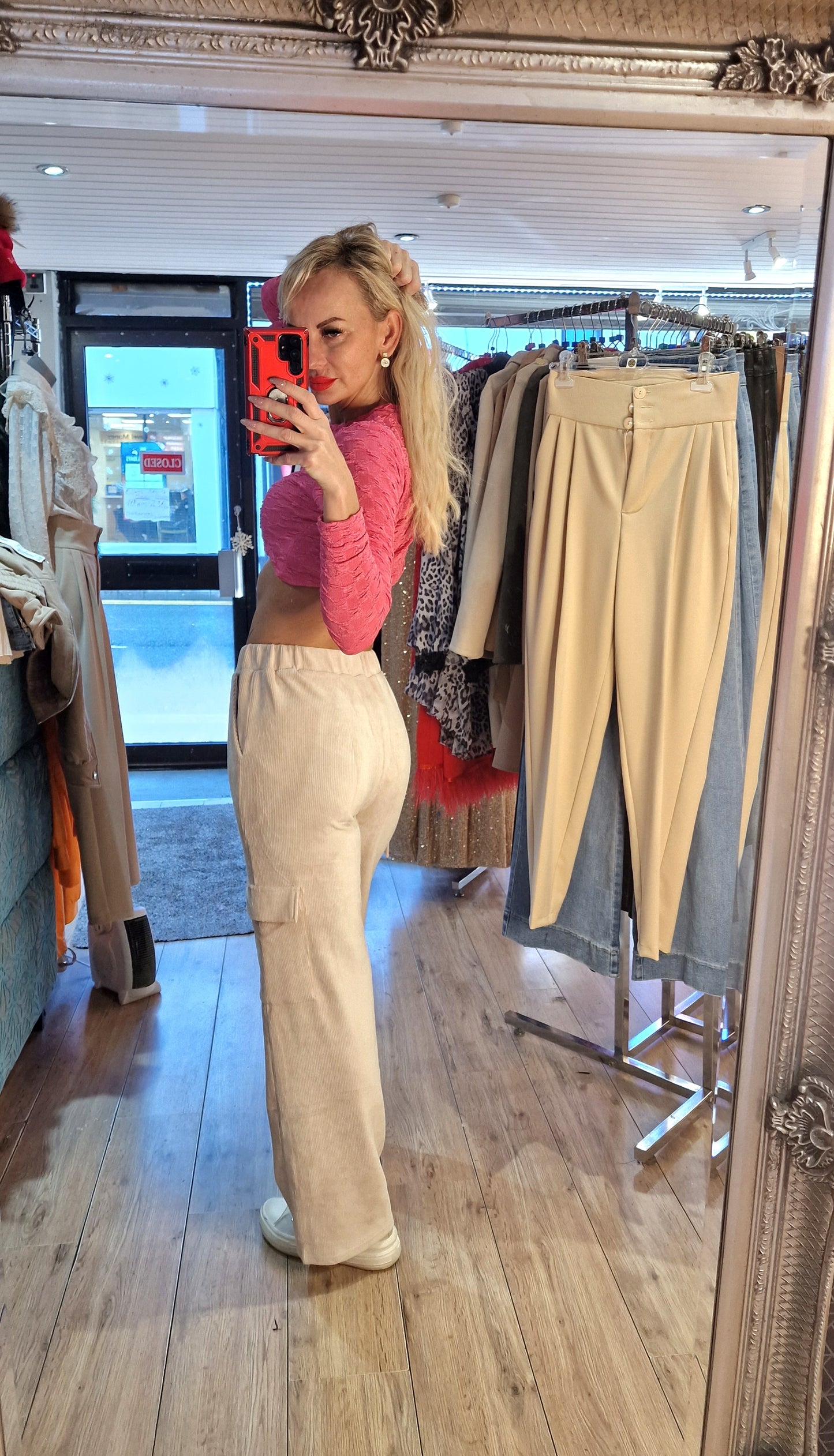 French Trousers Thin Corduroy