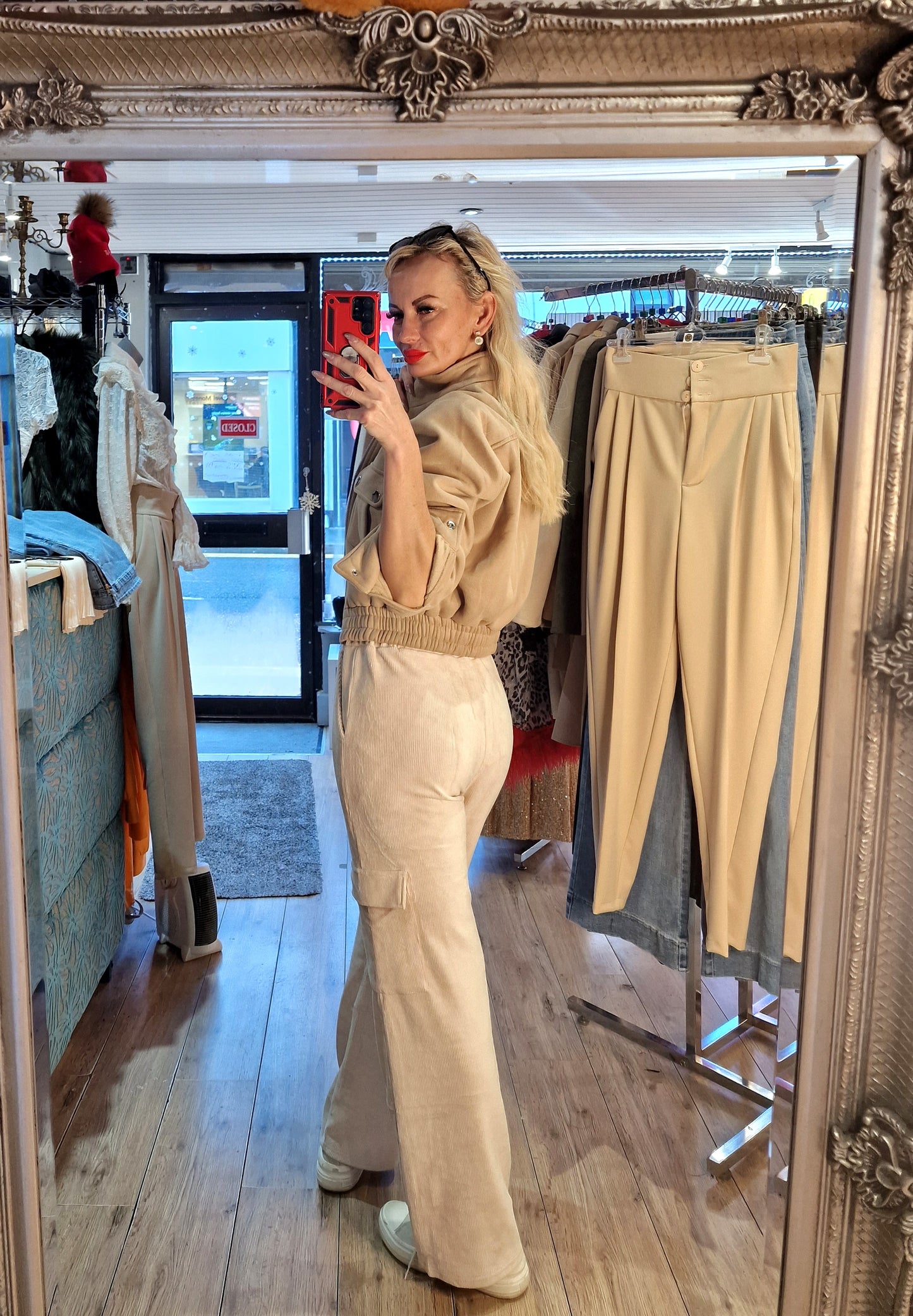French Trousers Thin Corduroy