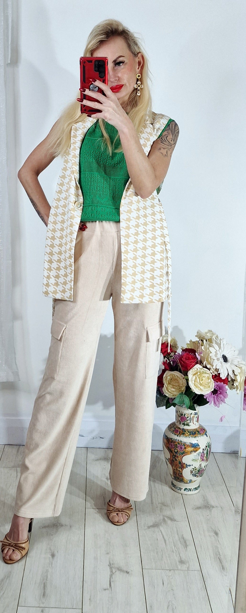 French Trousers Thin Corduroy