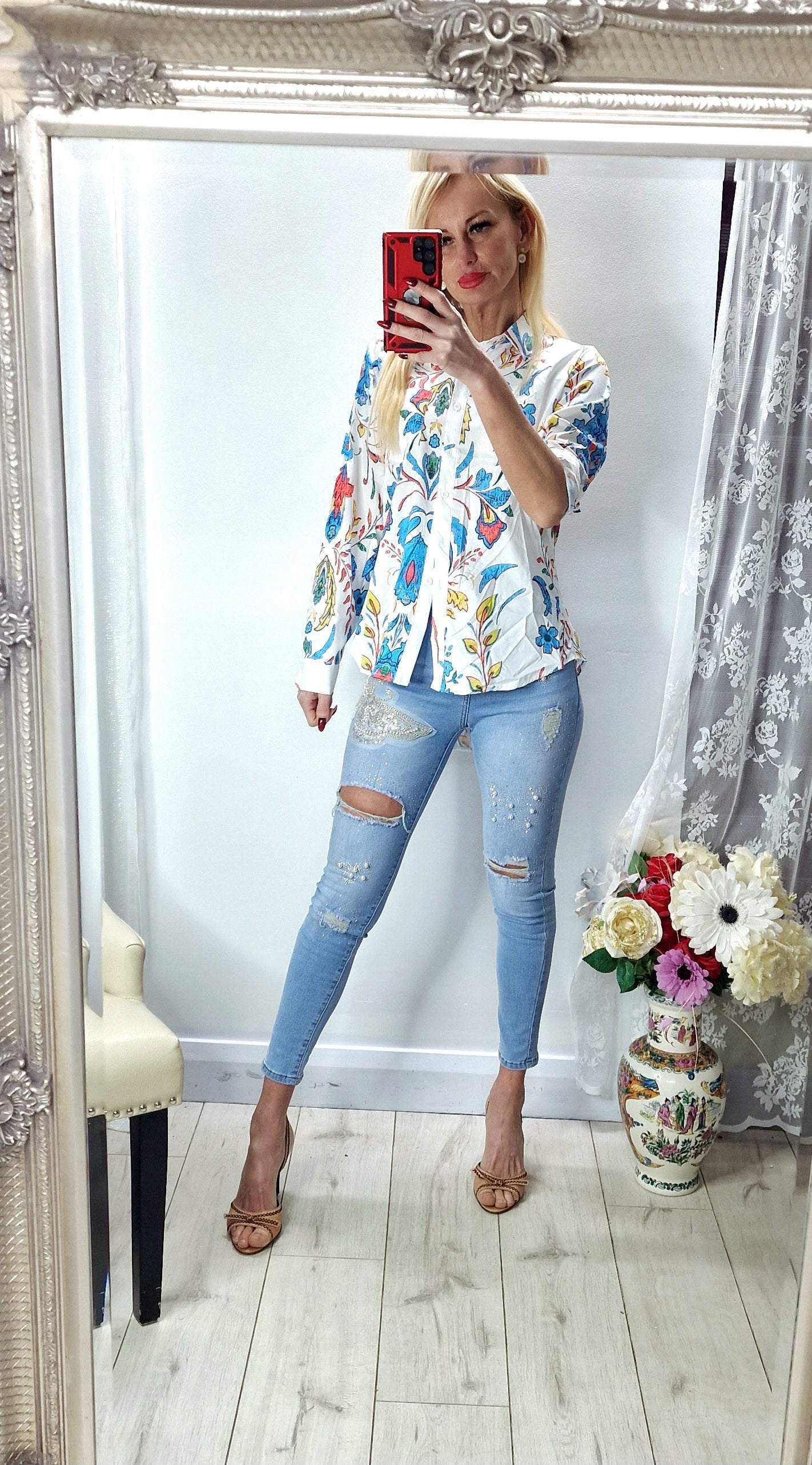 Flowers Shirt From France