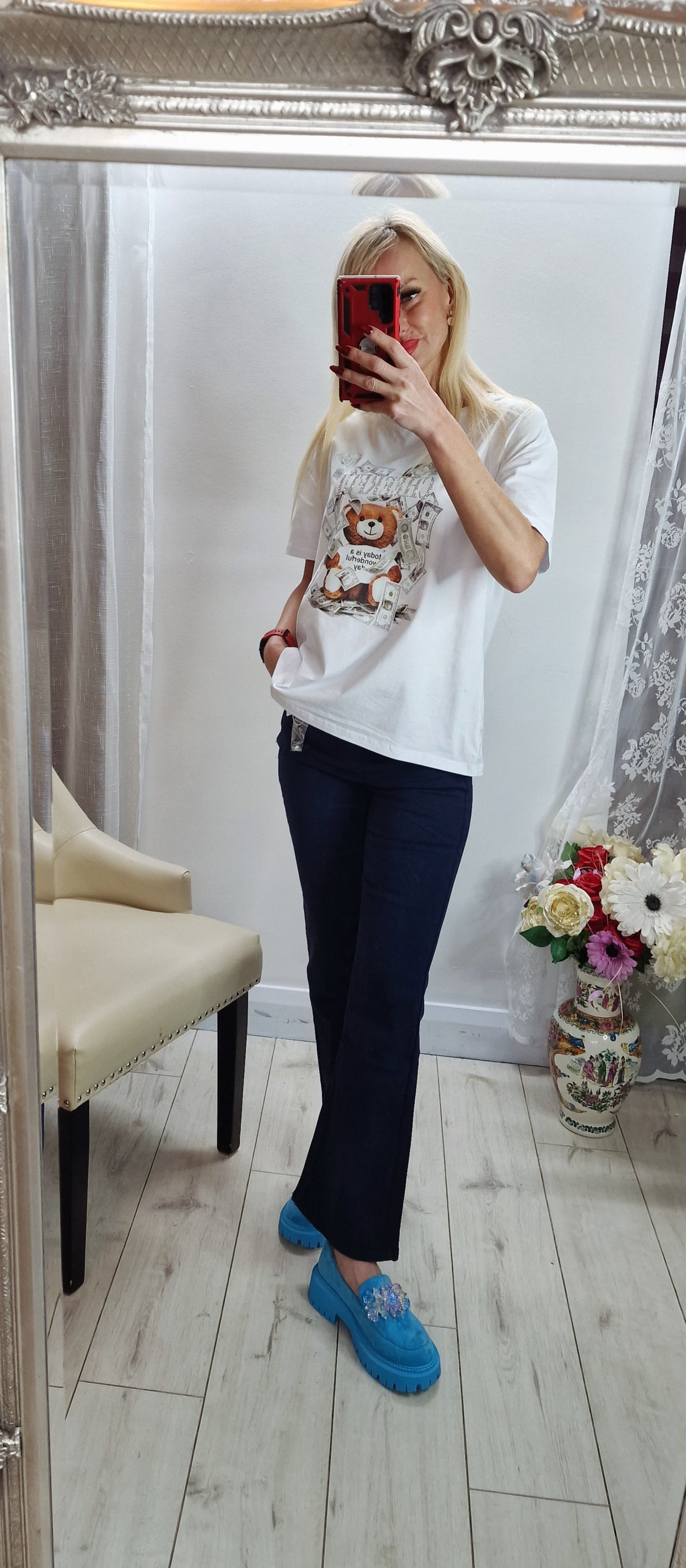 Top With Sparkly " Cheerful "