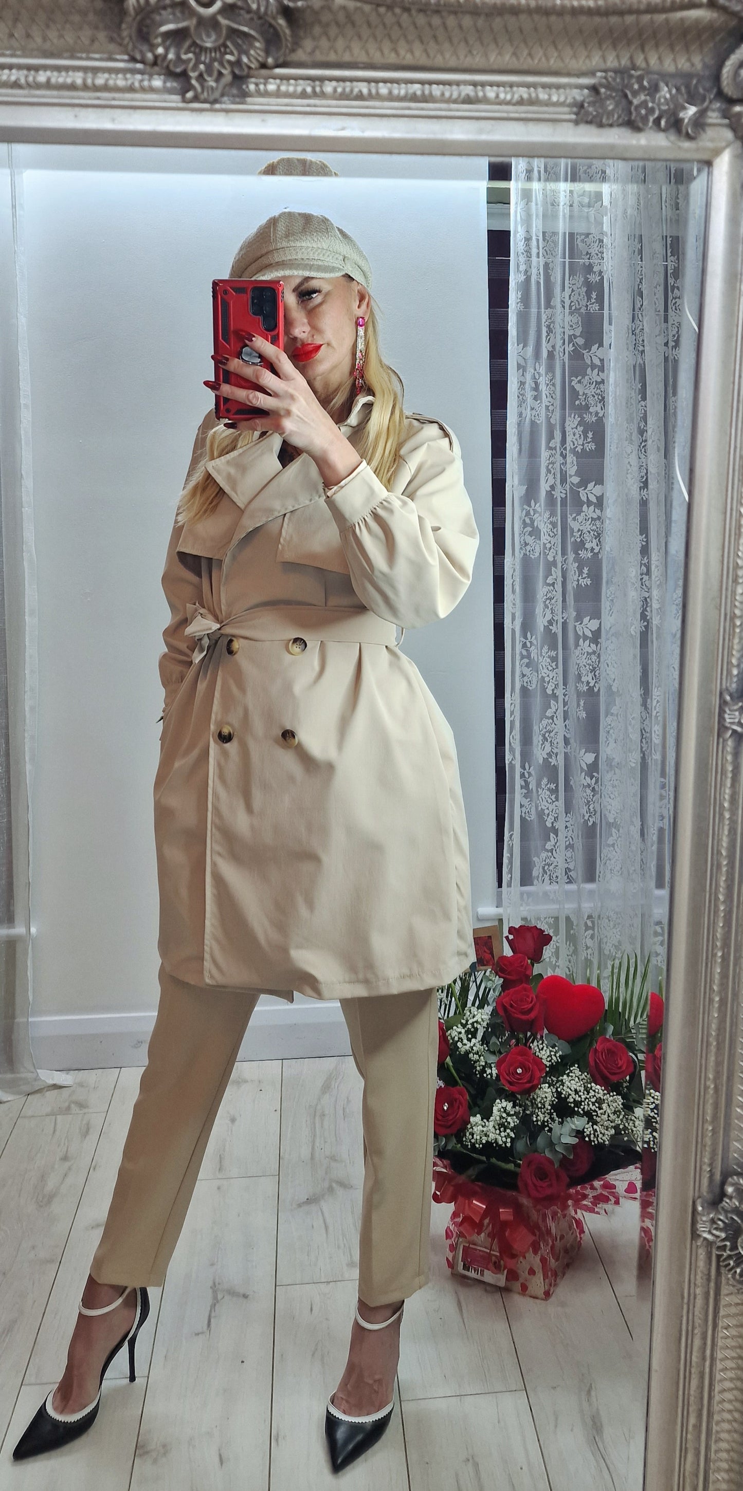 Beige Waterproof Coat