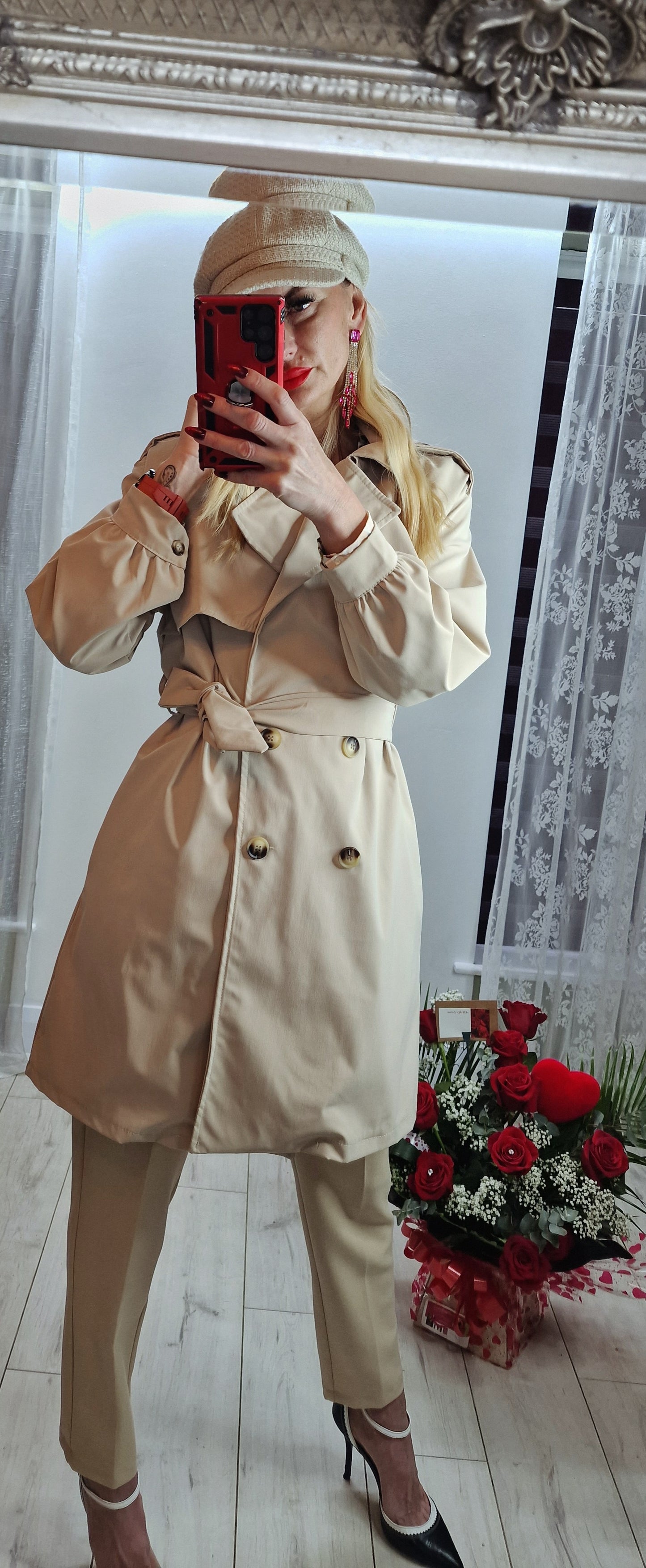 Beige Waterproof Coat