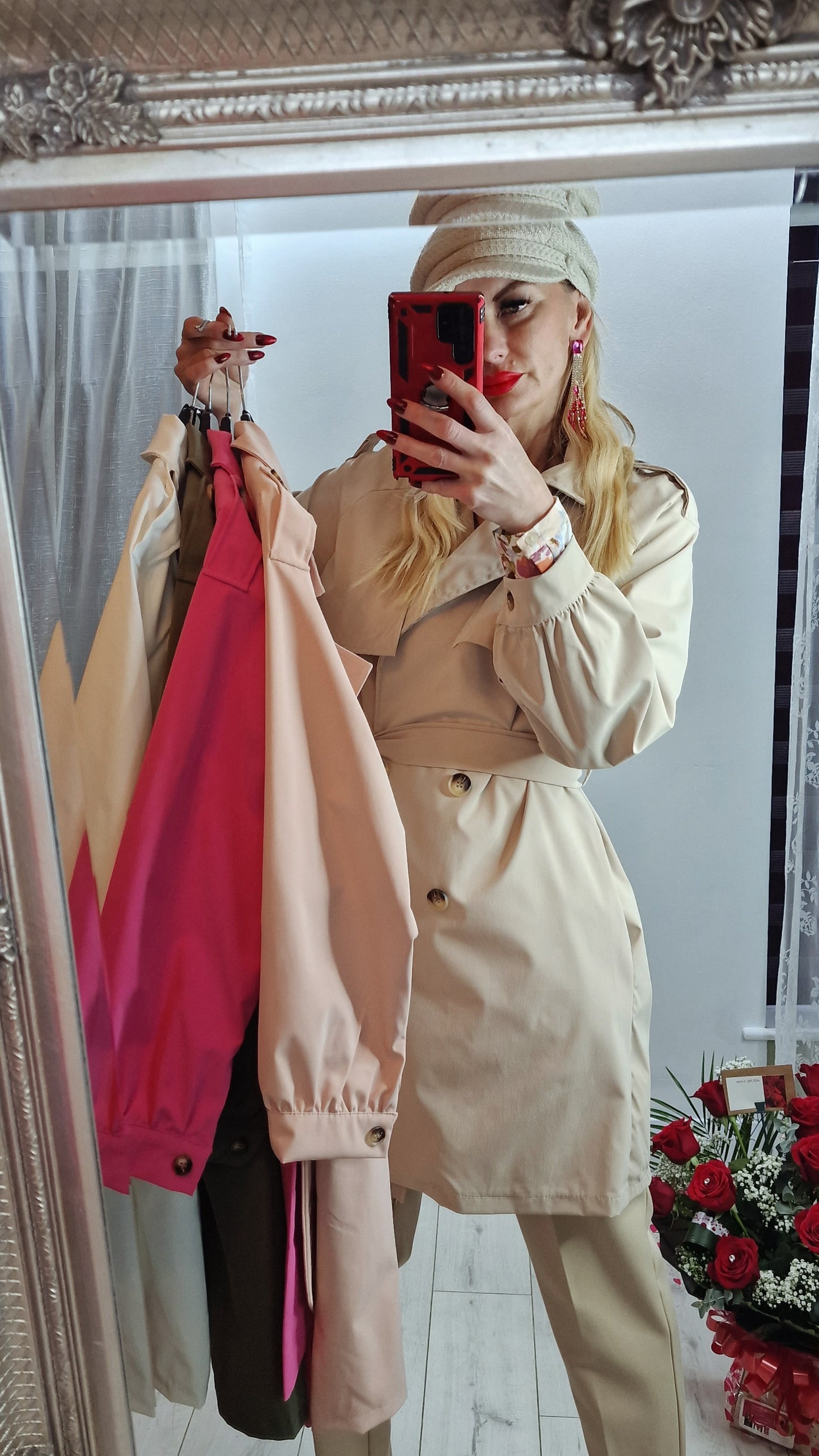 Beige Waterproof Coat