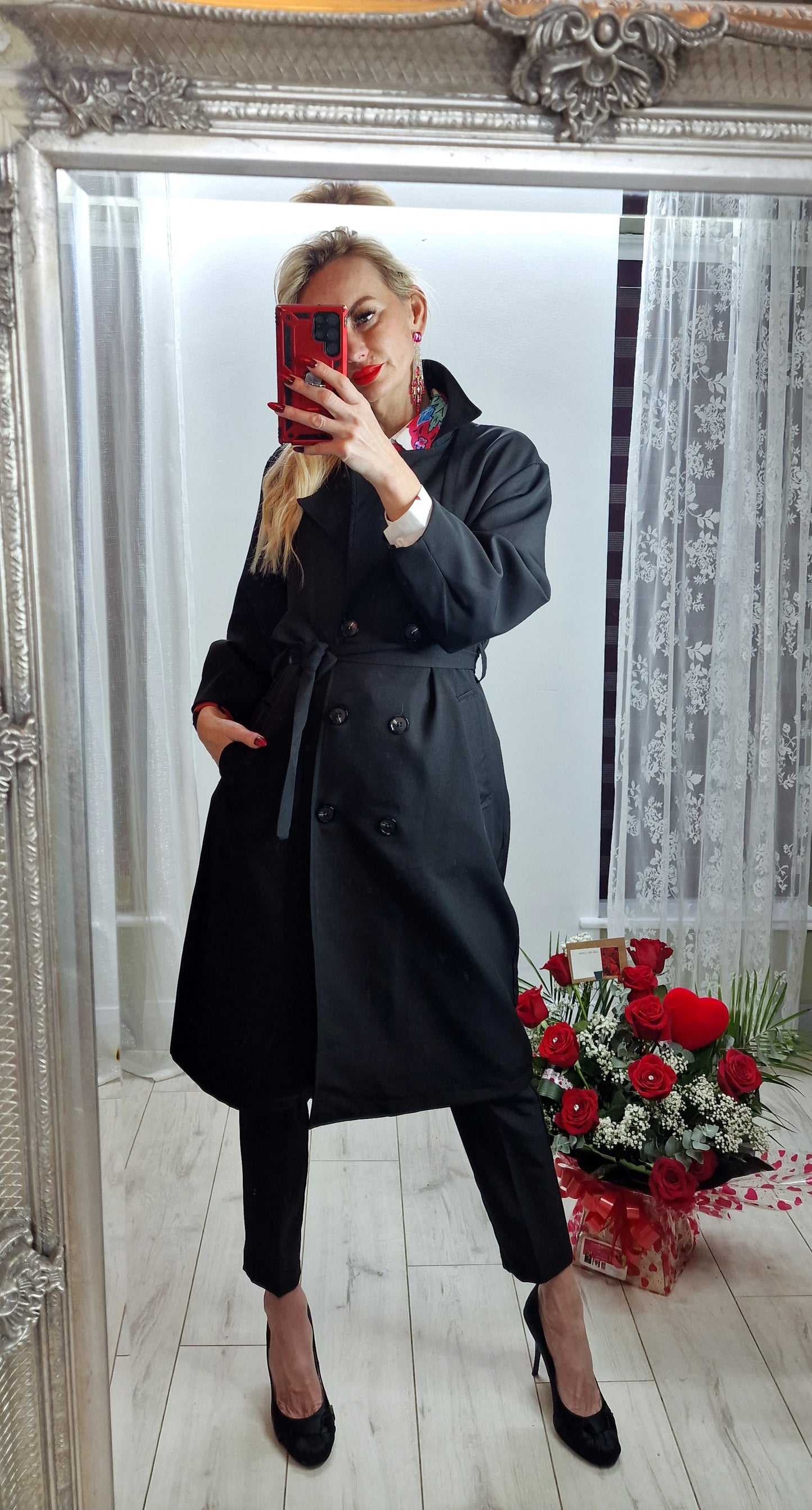 Spring Summer Coat- Black