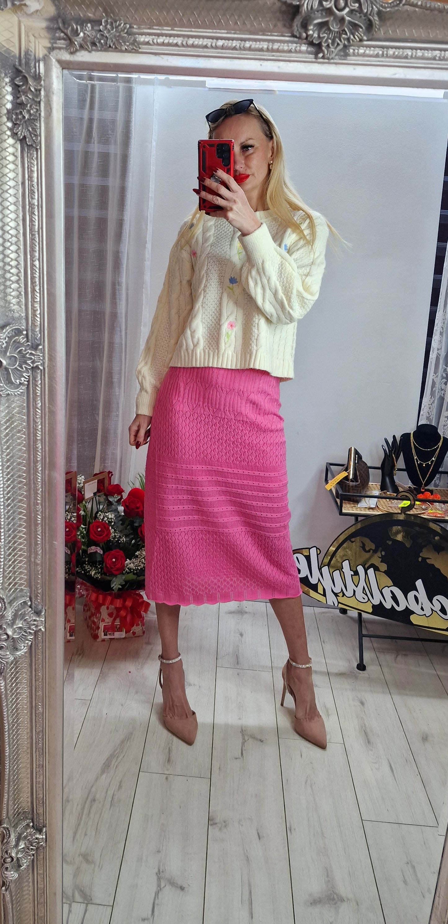 Sweater With Flowers