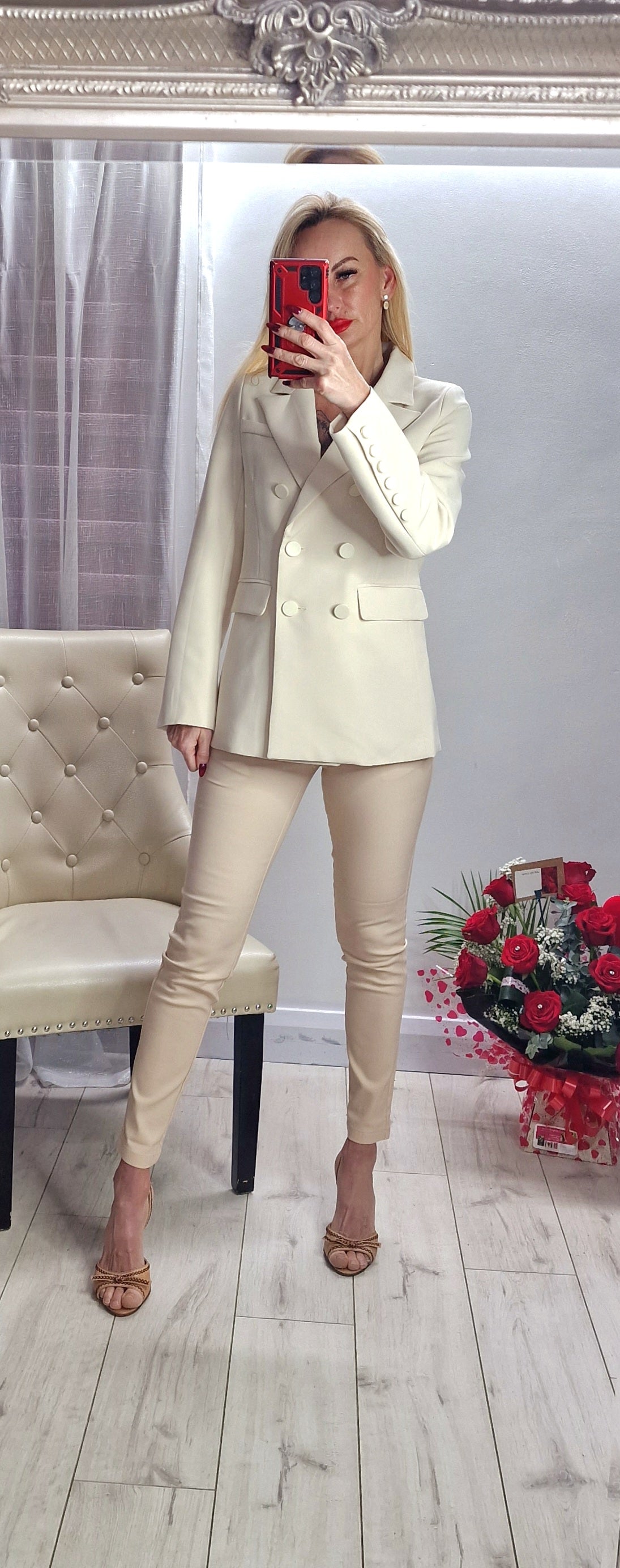 Cream Blazer From France