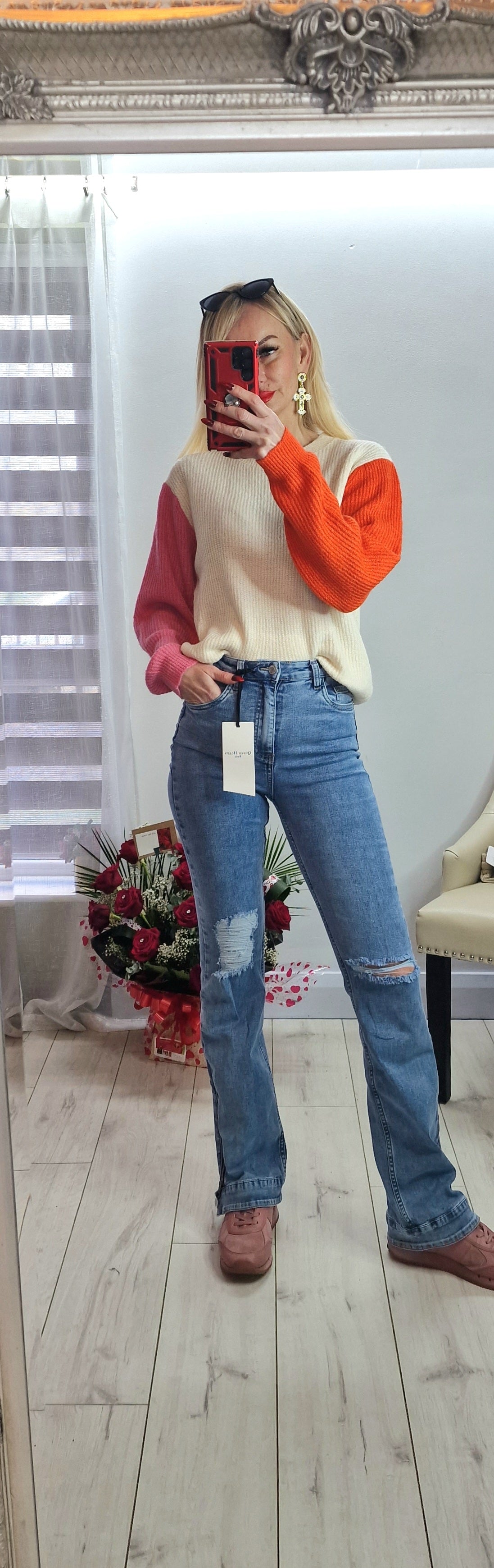 Two Colours Sweater Sleeves