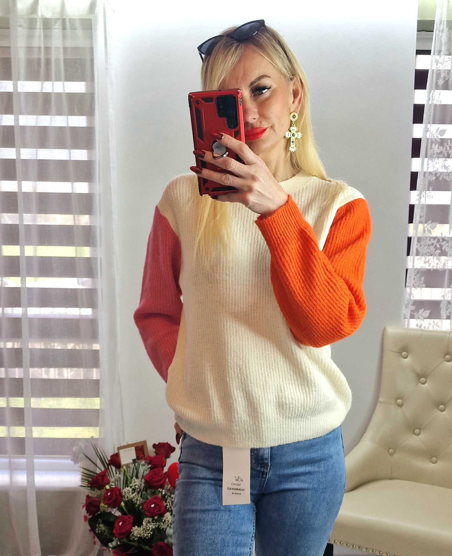Two Colours Sweater Sleeves