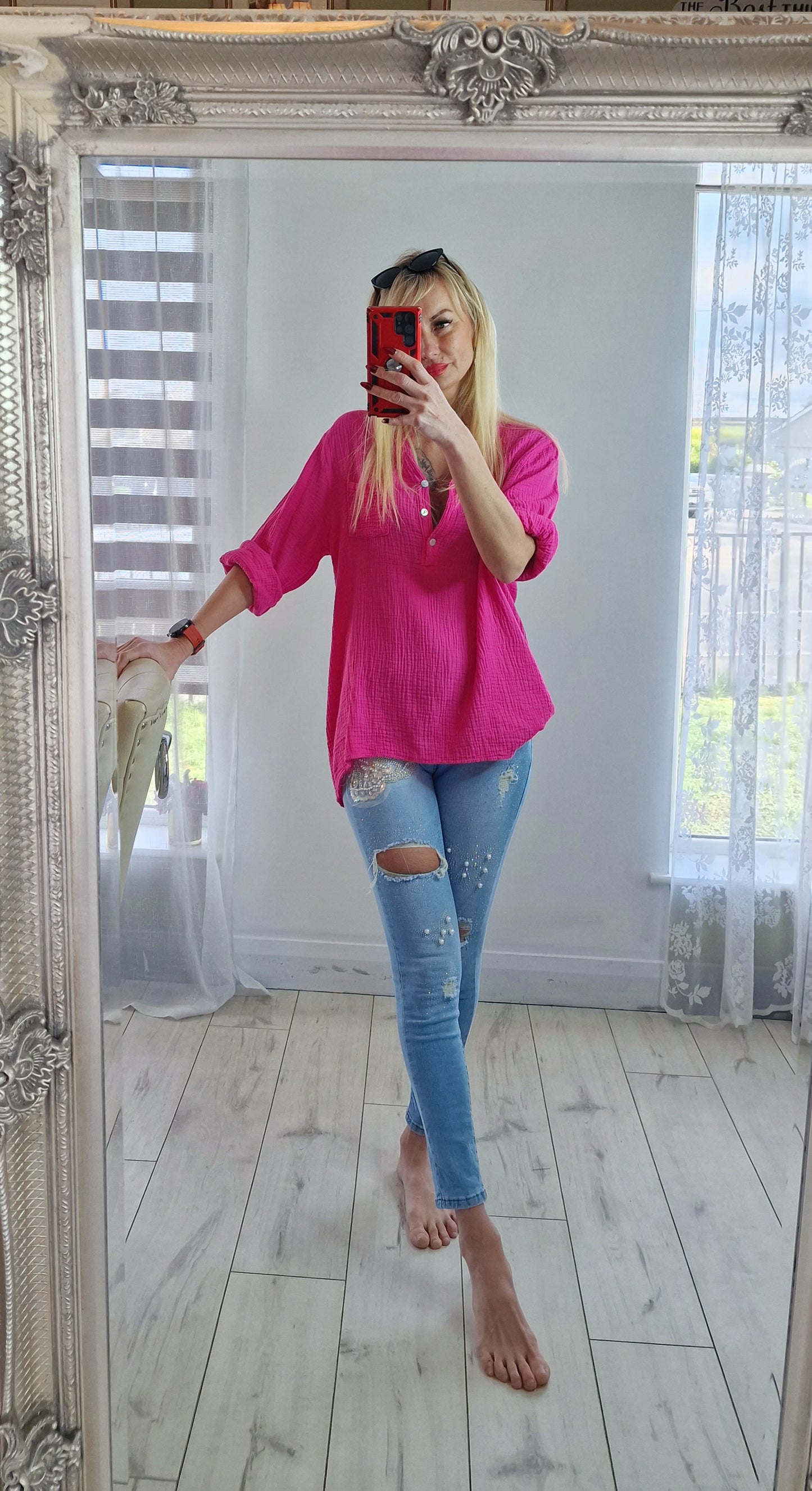 Pink Cotton Top
