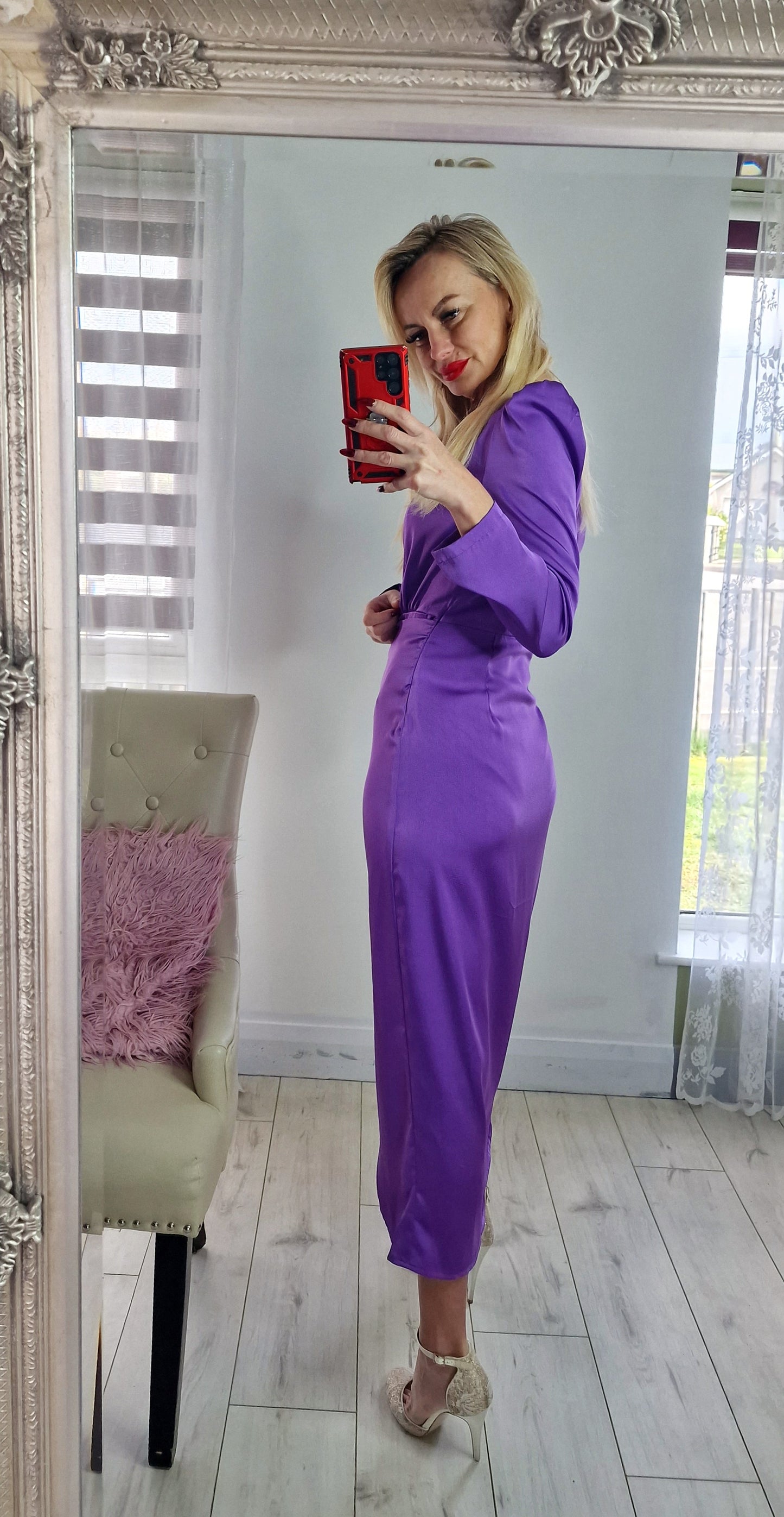 Purple Midi Dress