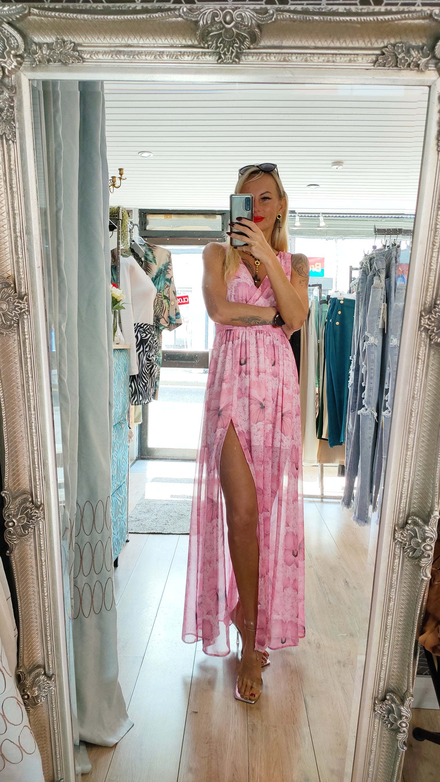 Long Floral Dress- different colours