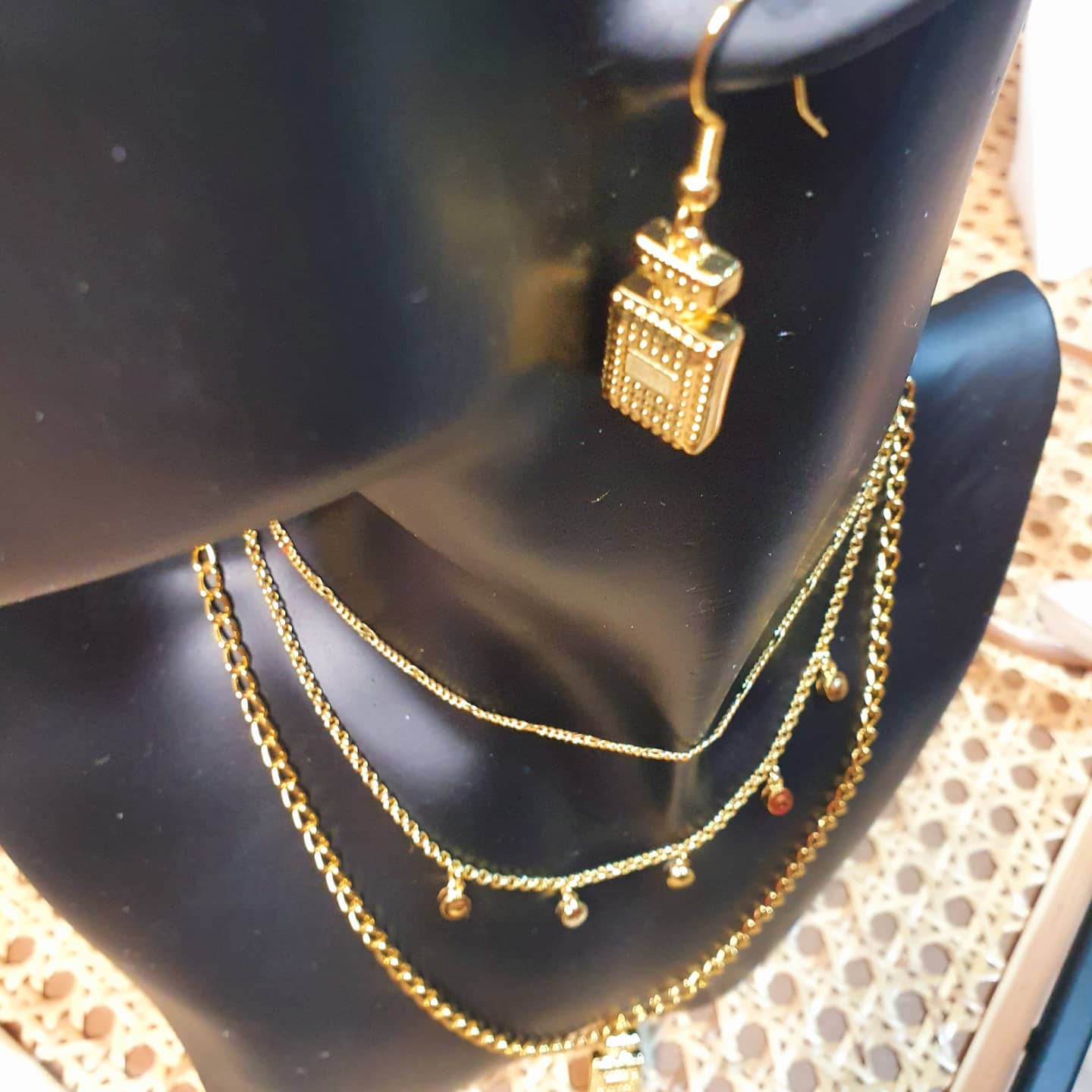 Chanel Bottle Perfume Earrings
