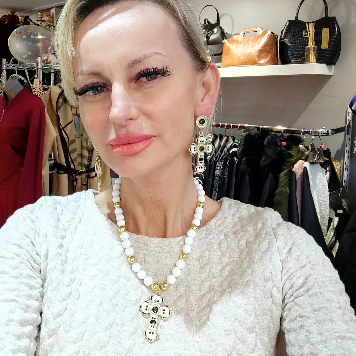Set Of Neckless And Earrings