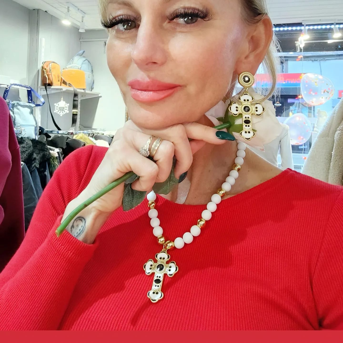 Set Of Neckless And Earrings