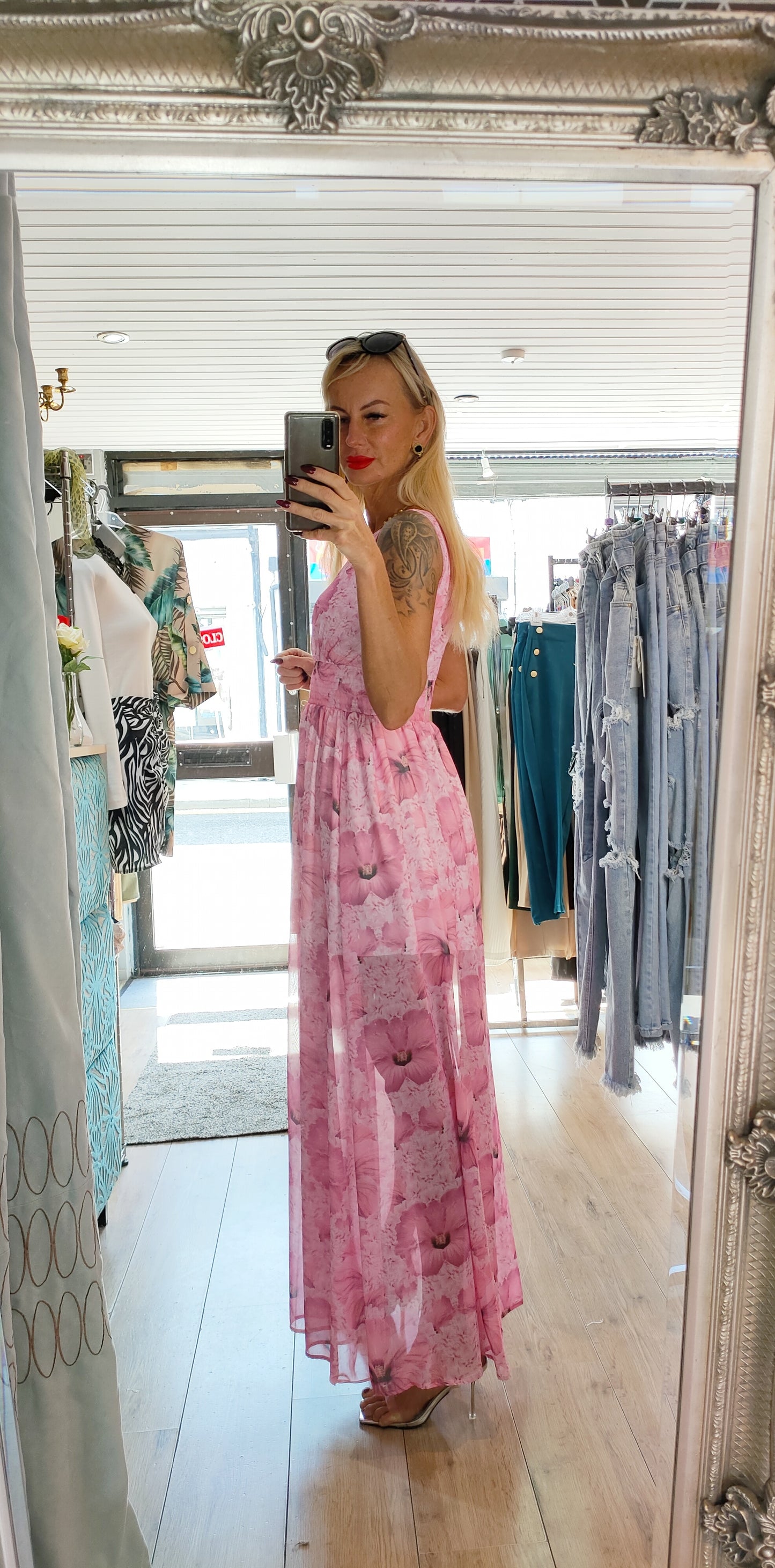 Long Floral Dress- different colours
