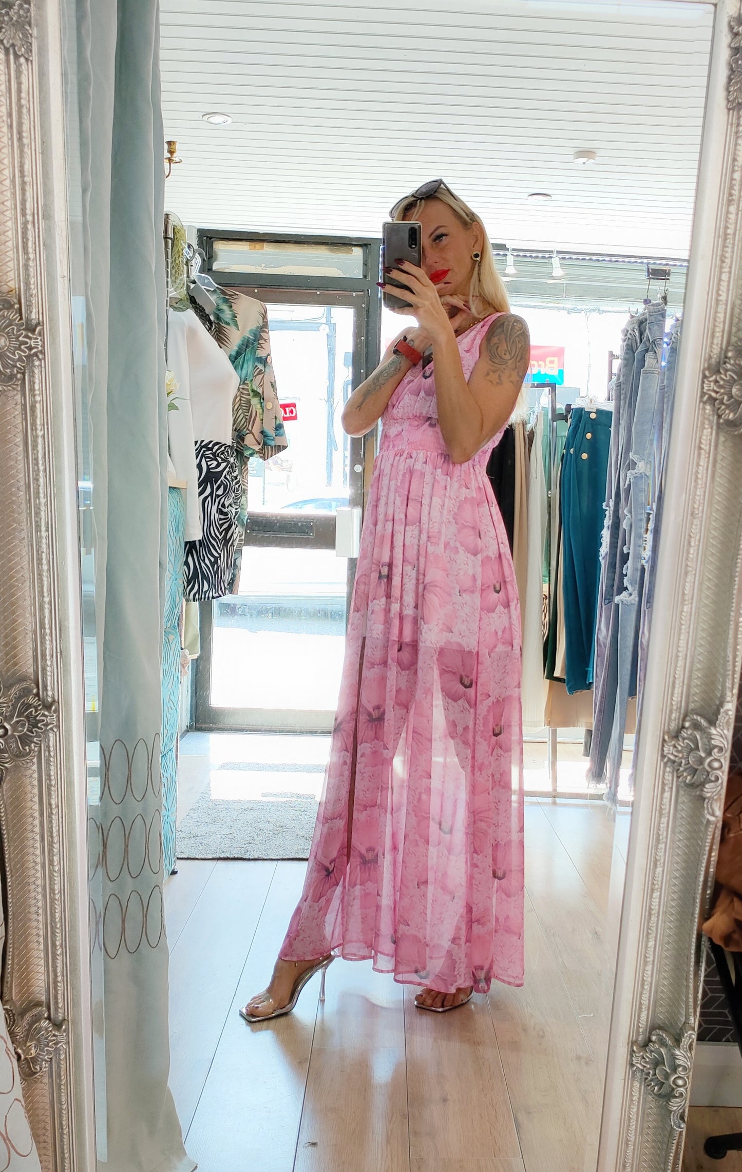 Long Floral Dress- different colours