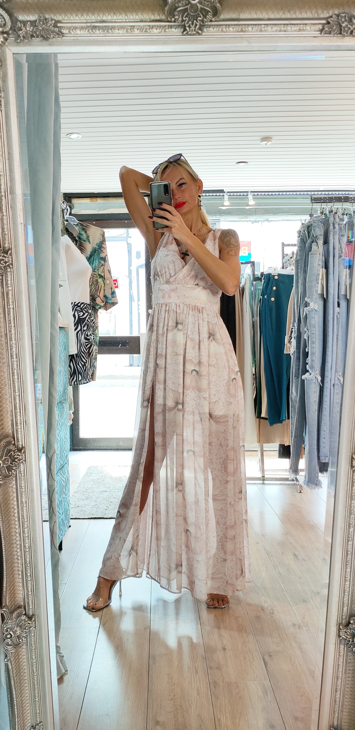 Long Floral Dress- different colours