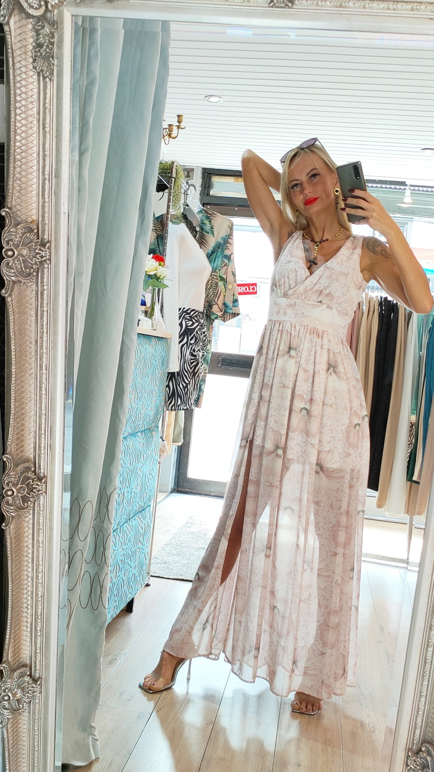 Long Floral Dress- different colours