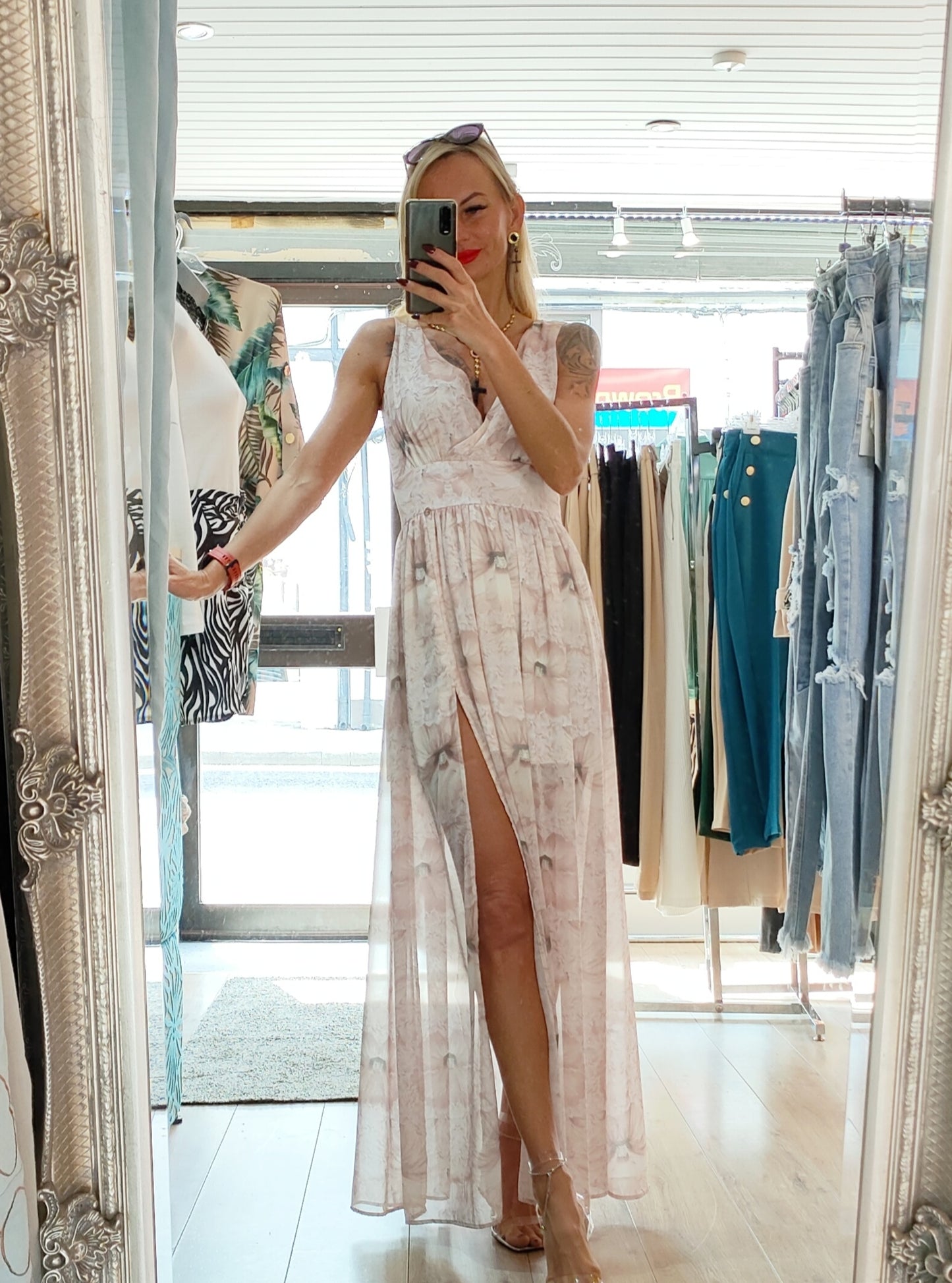 Long Floral Dress- different colours