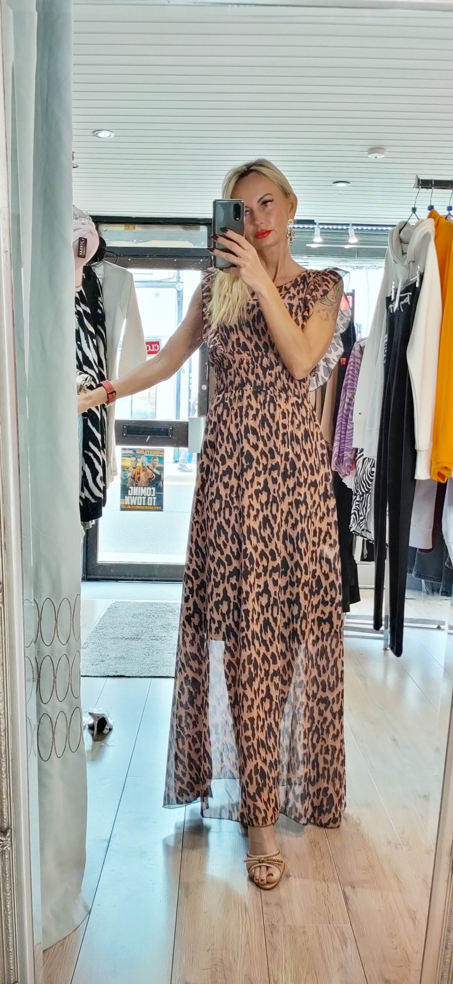 Long Leopard Dress