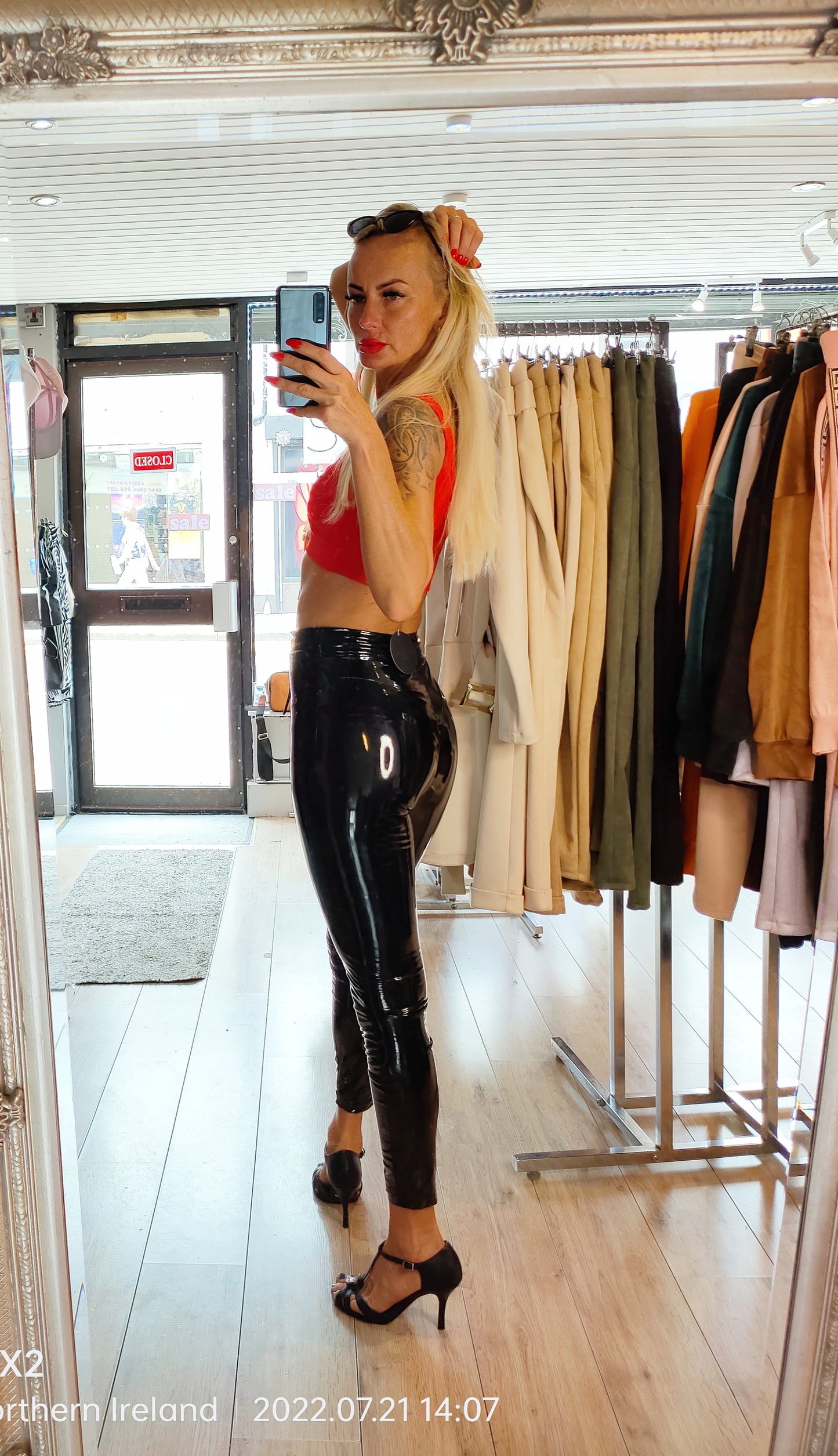 Latex Trousers in Black