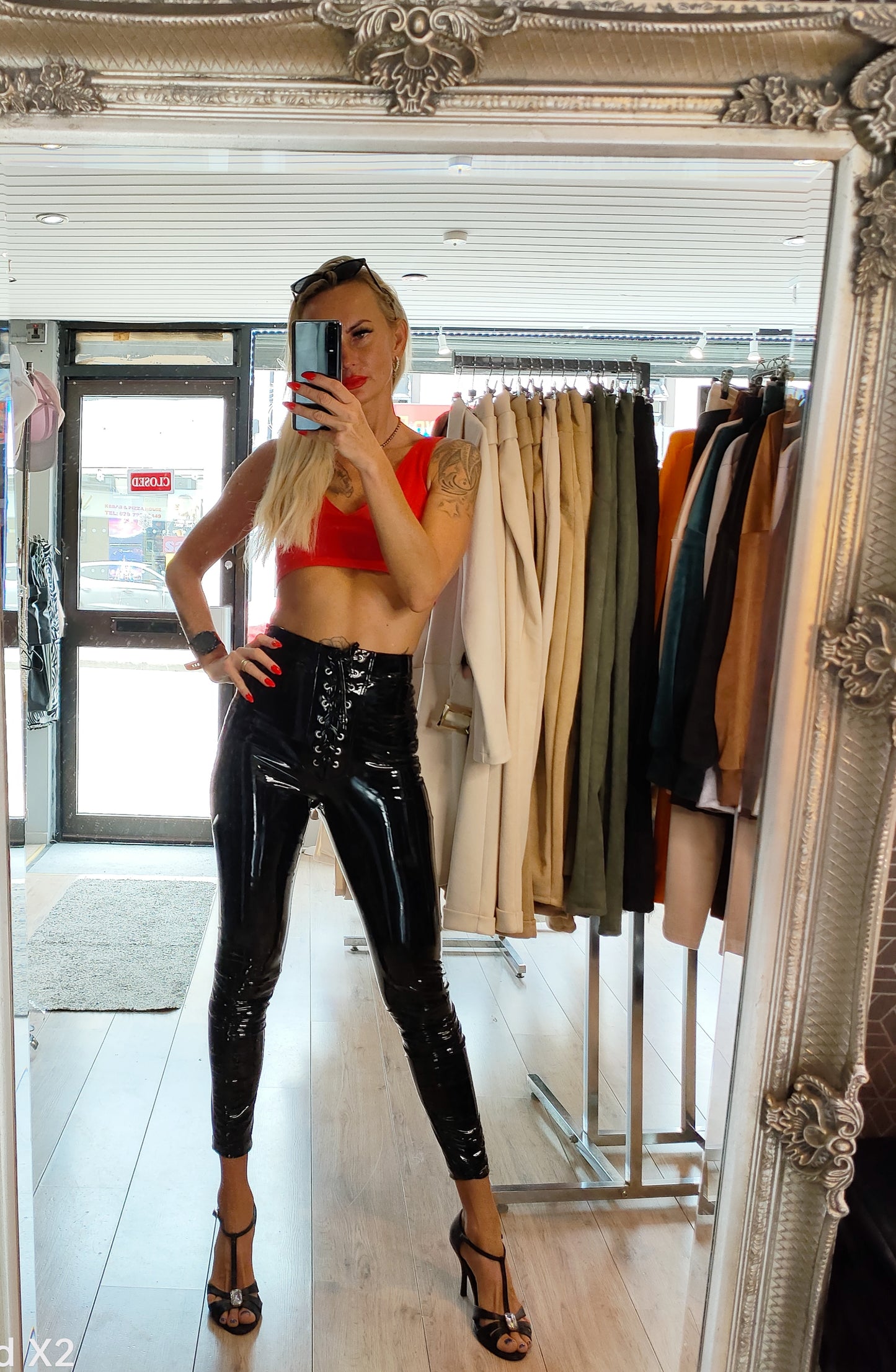 Latex Trousers in Black