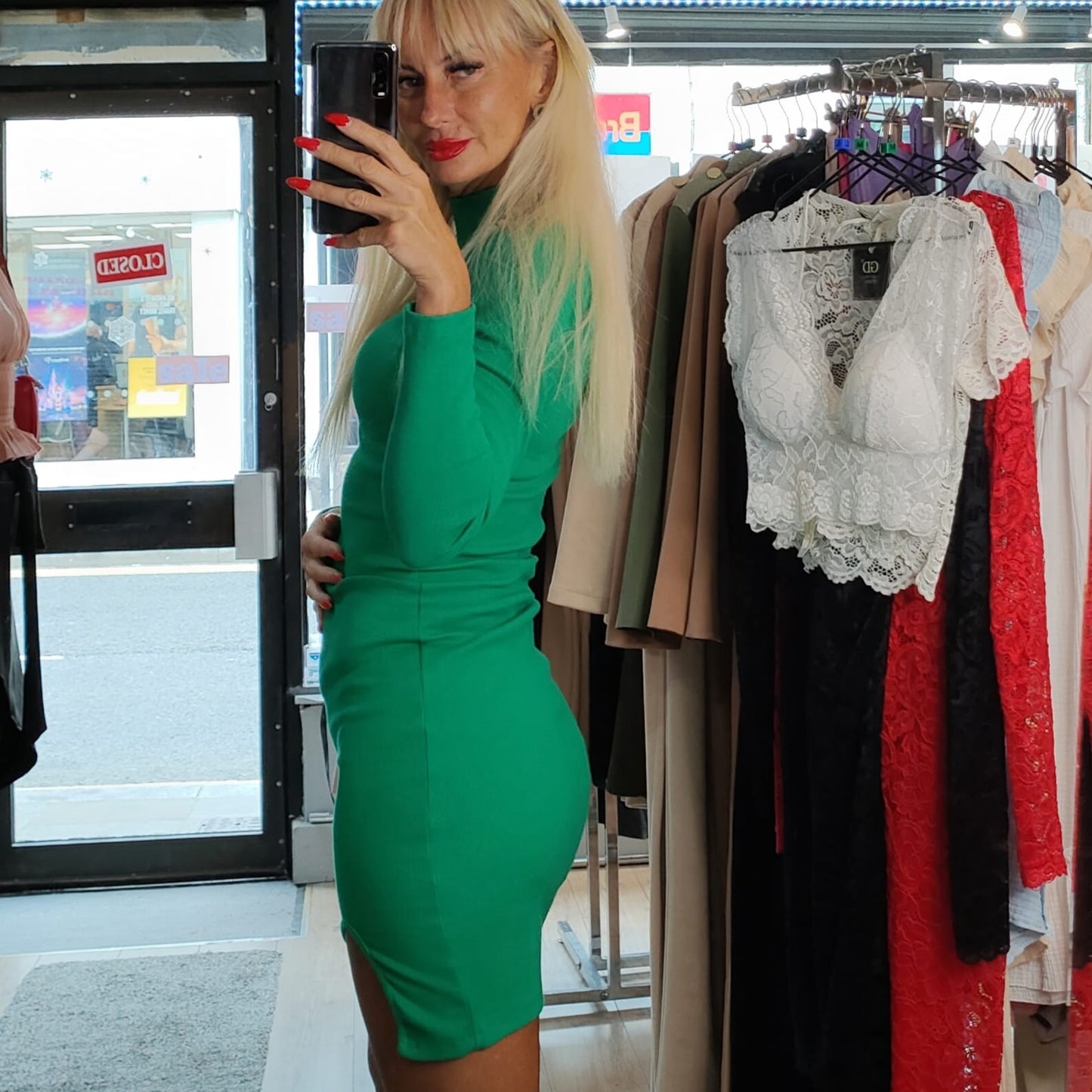 Green Mini Dress