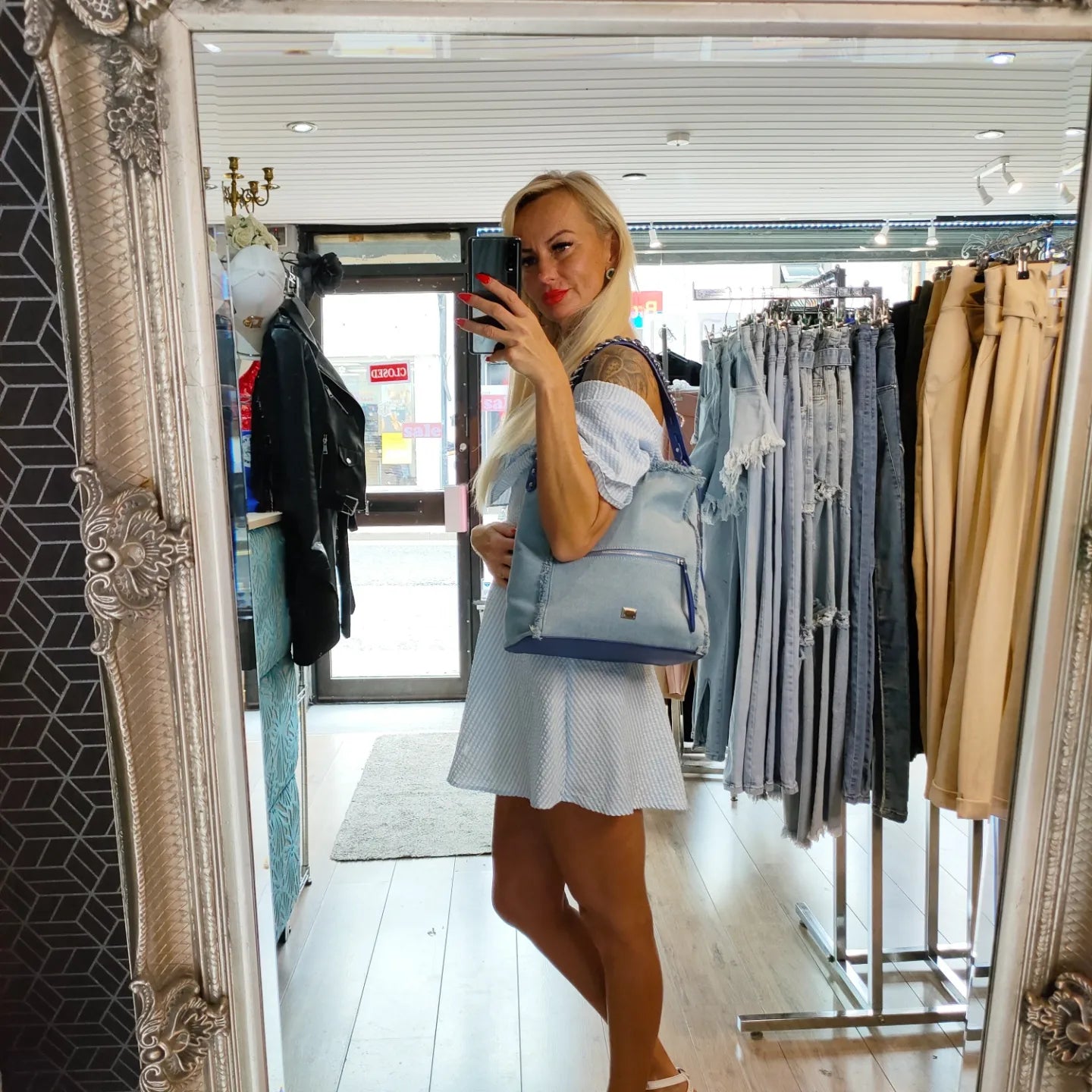 Denim Handbag