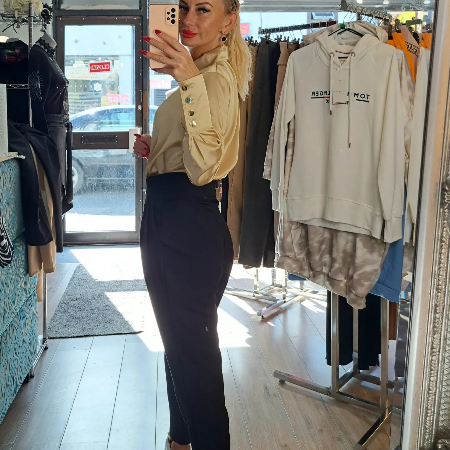 Classic Trousers From Italy - Green , Black