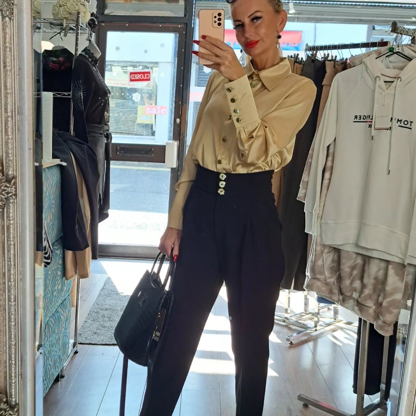 Classic Trousers From Italy - Green , Black